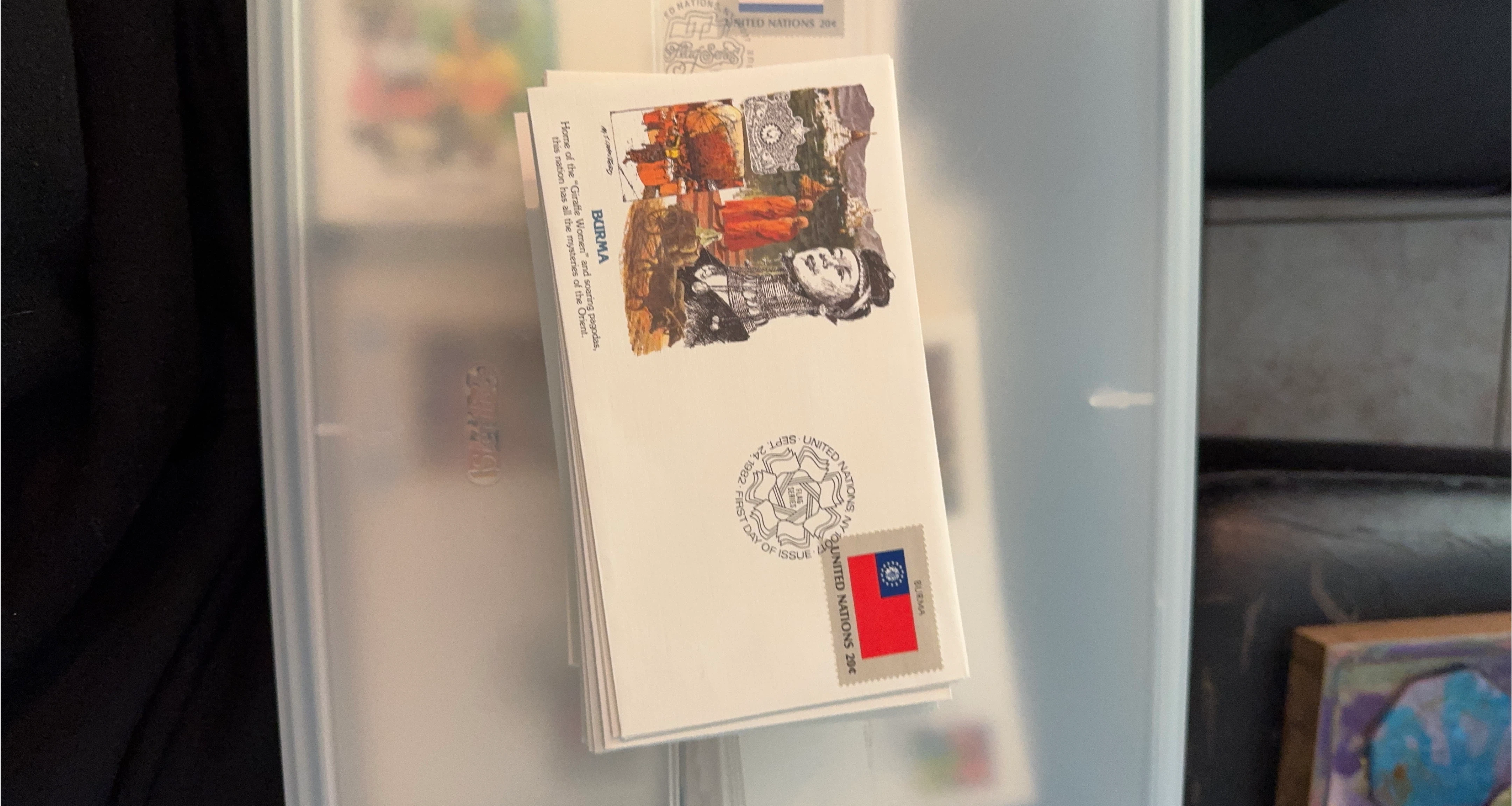 United Nations 1982 First Day Cover - Burma Flag Series
