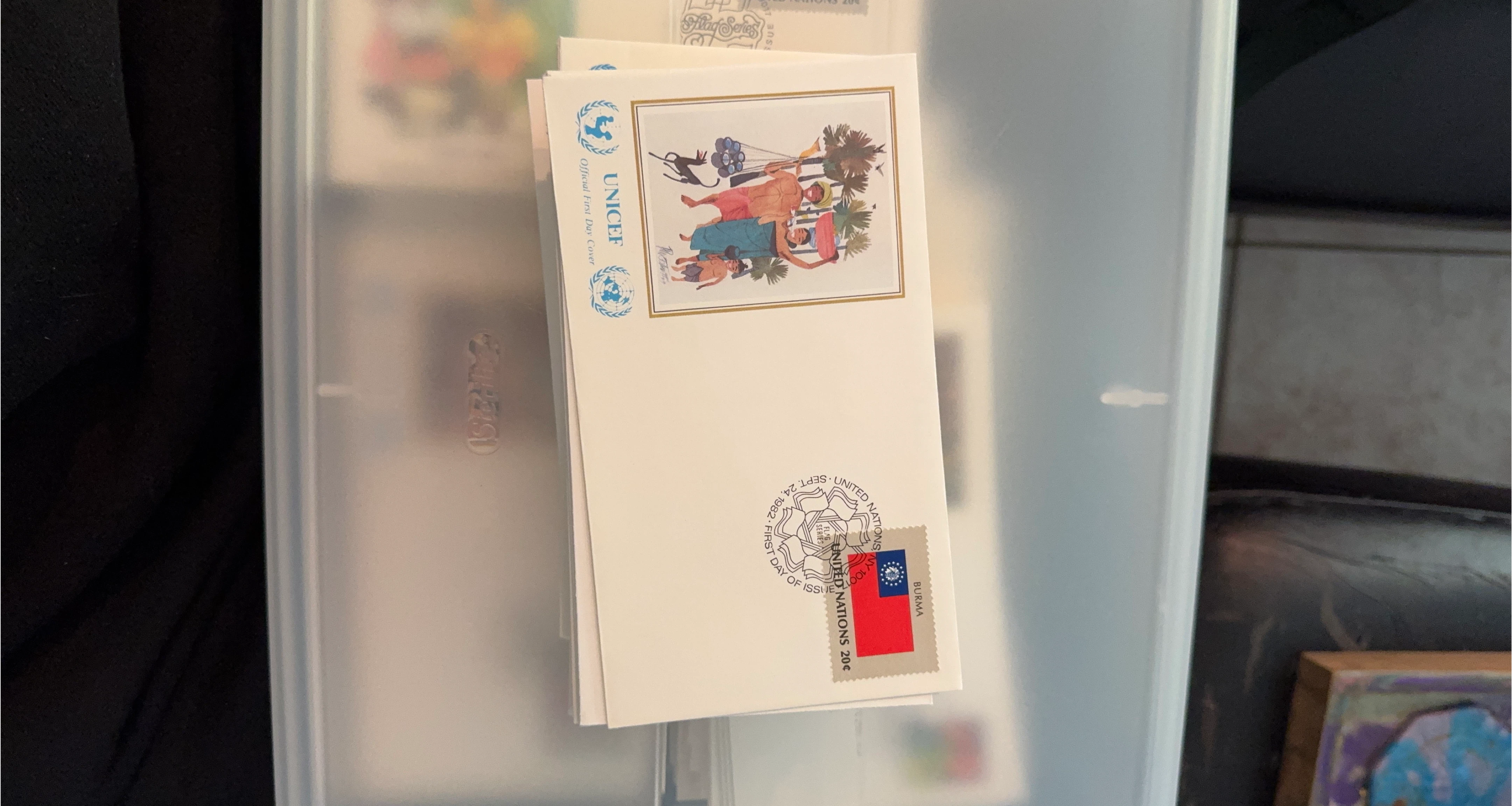 UNICEF Official First Day Cover - United Nations 20¢ Burma