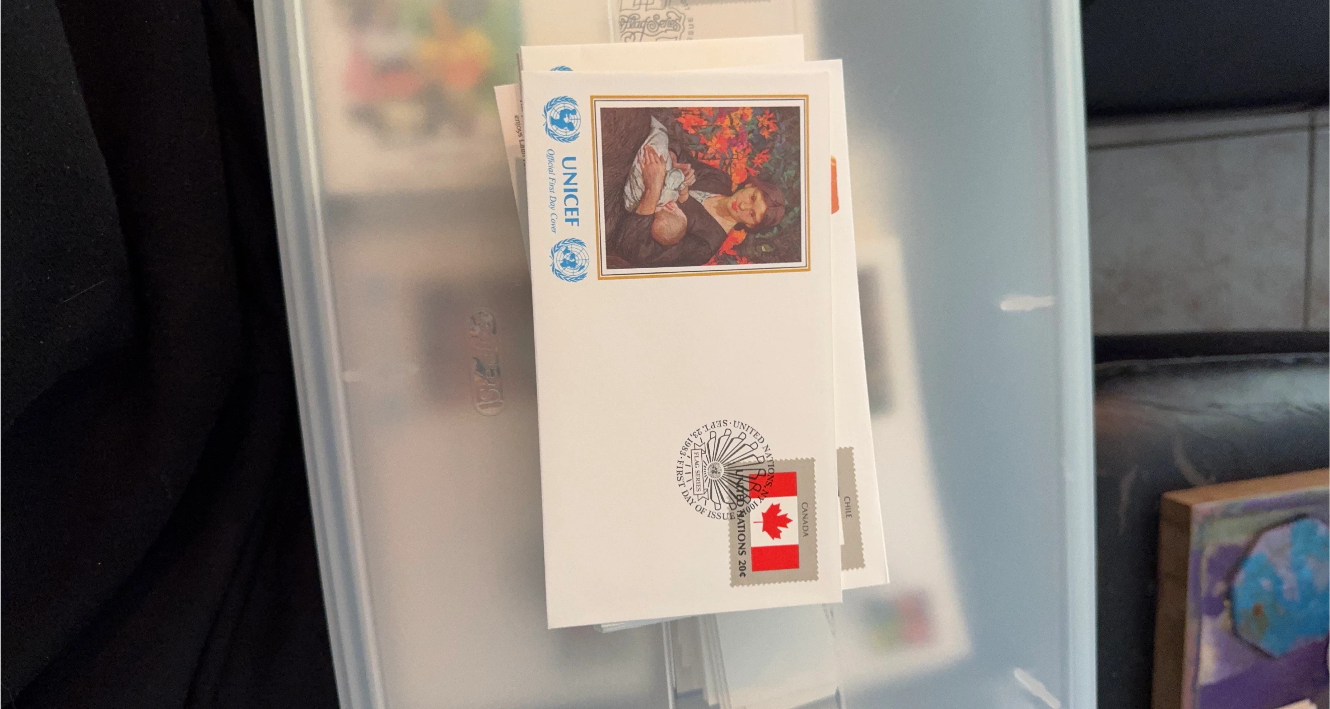 UNICEF Official First Day Cover - Canada & Chile Stamps
