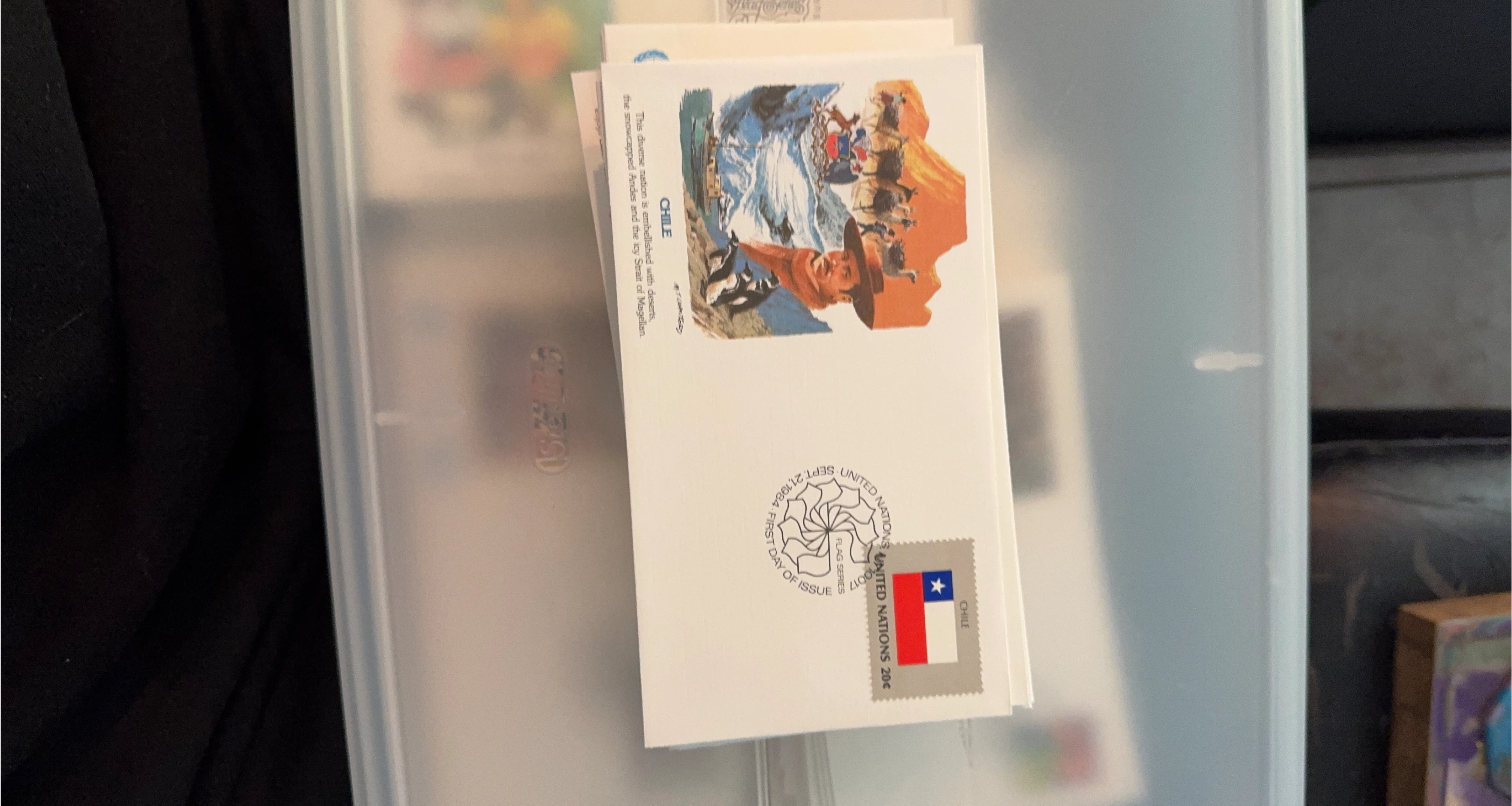United Nations First Day Cover - Chile Flag Series