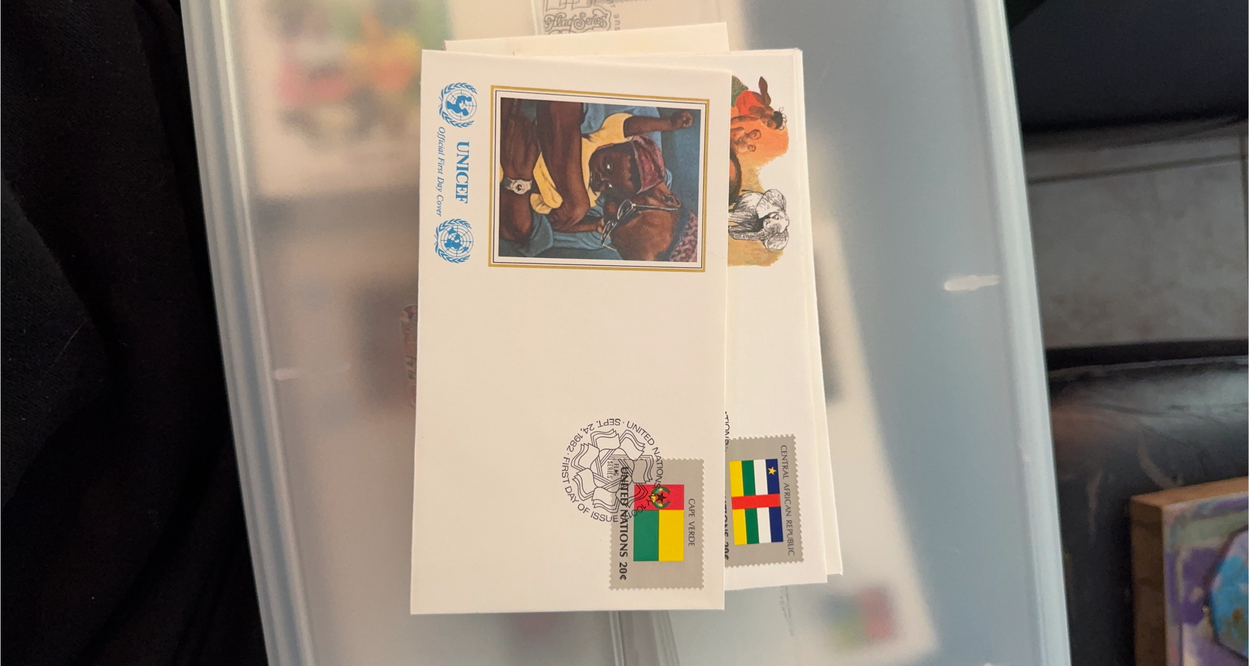 UNICEF Official First Day Cover - United Nations Flag Series