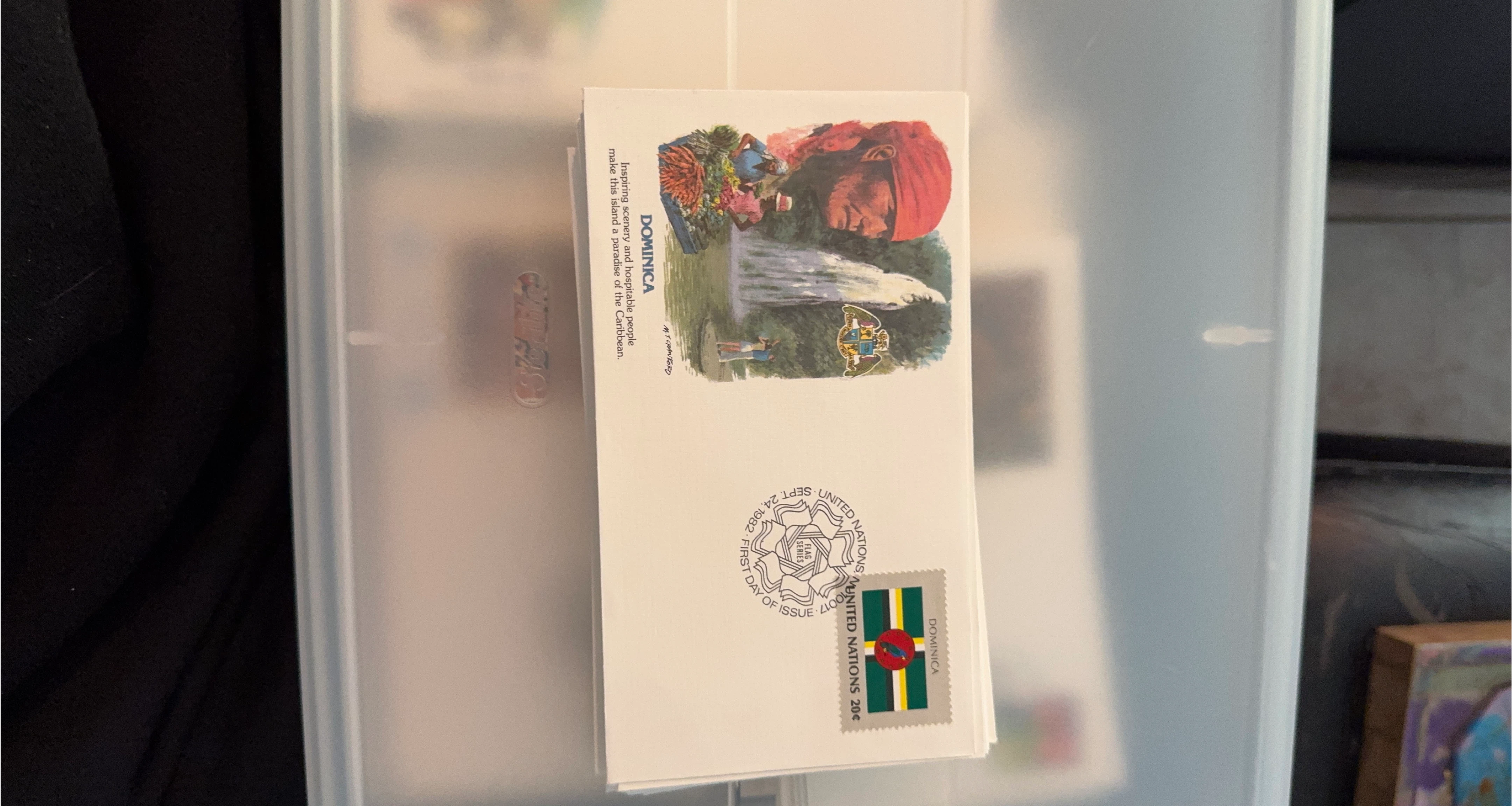 Dominica United Nations 20¢ Flag Series First Day Cover 1982