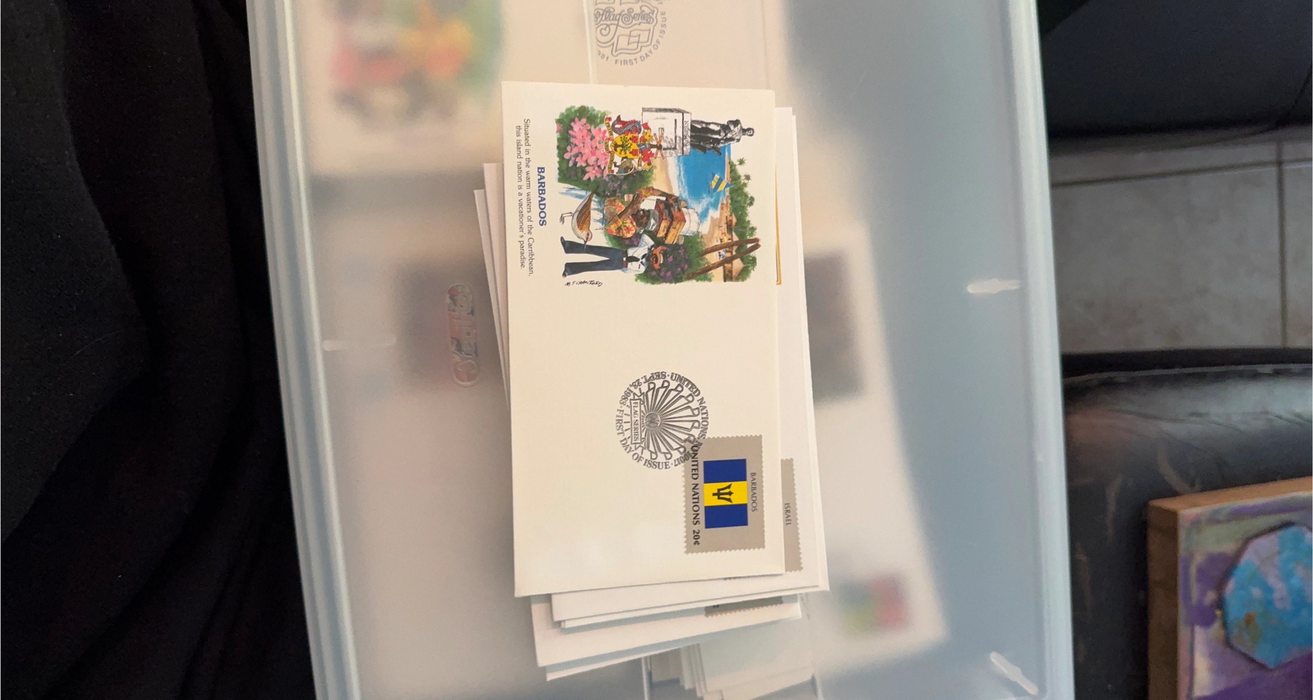 United Nations First Day Cover - Barbados Flag Series