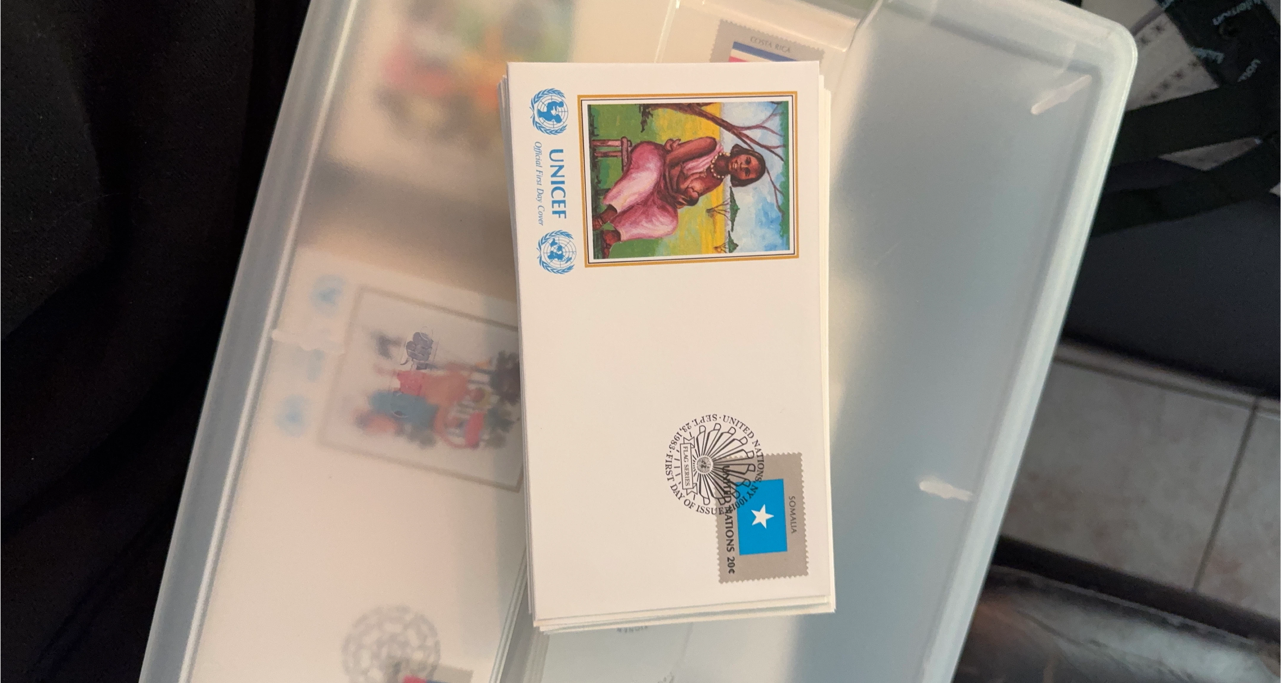 UNICEF Official First Day Cover - Somalia Flag Series 1983