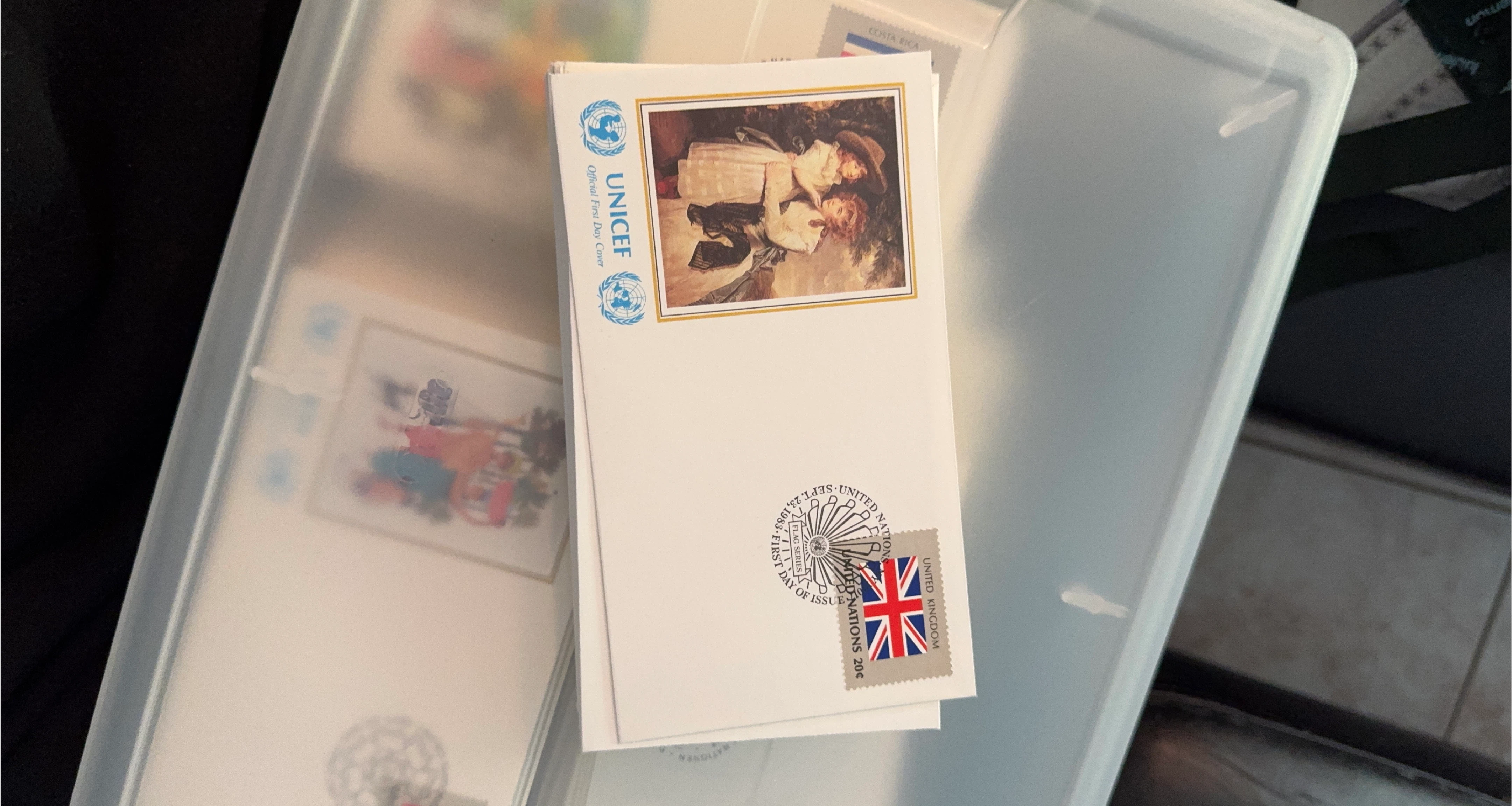 UNICEF Official First Day Cover - Flag Series