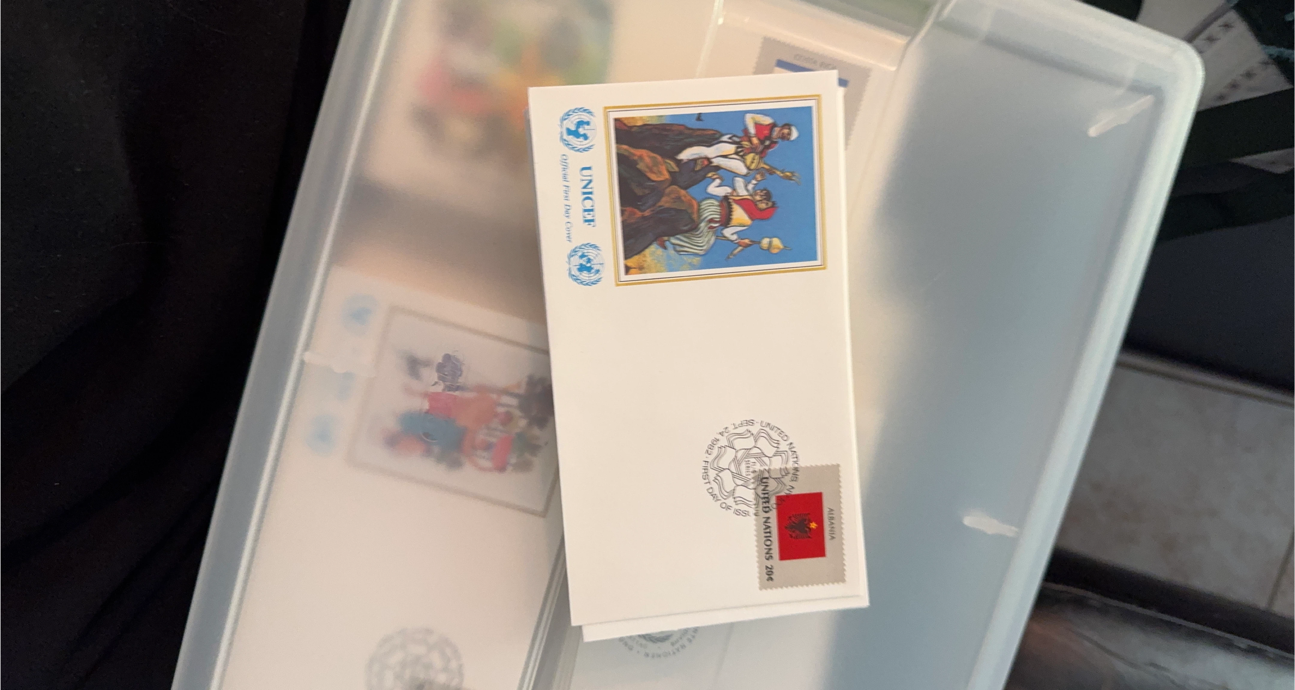 UNICEF Official First Day Cover Albania United Nations 1982