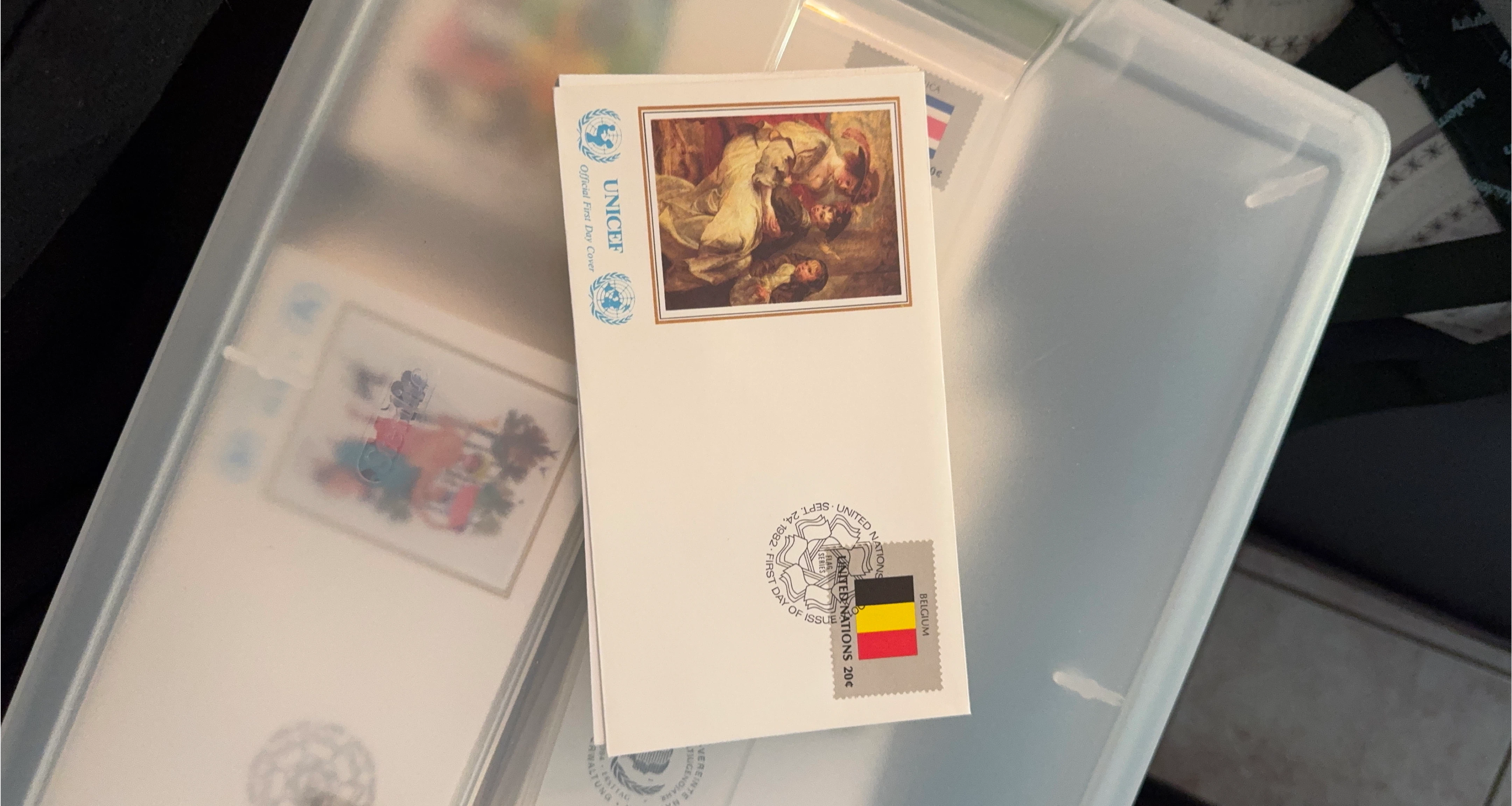 UNICEF Official First Day Cover - United Nations Belgium 1982