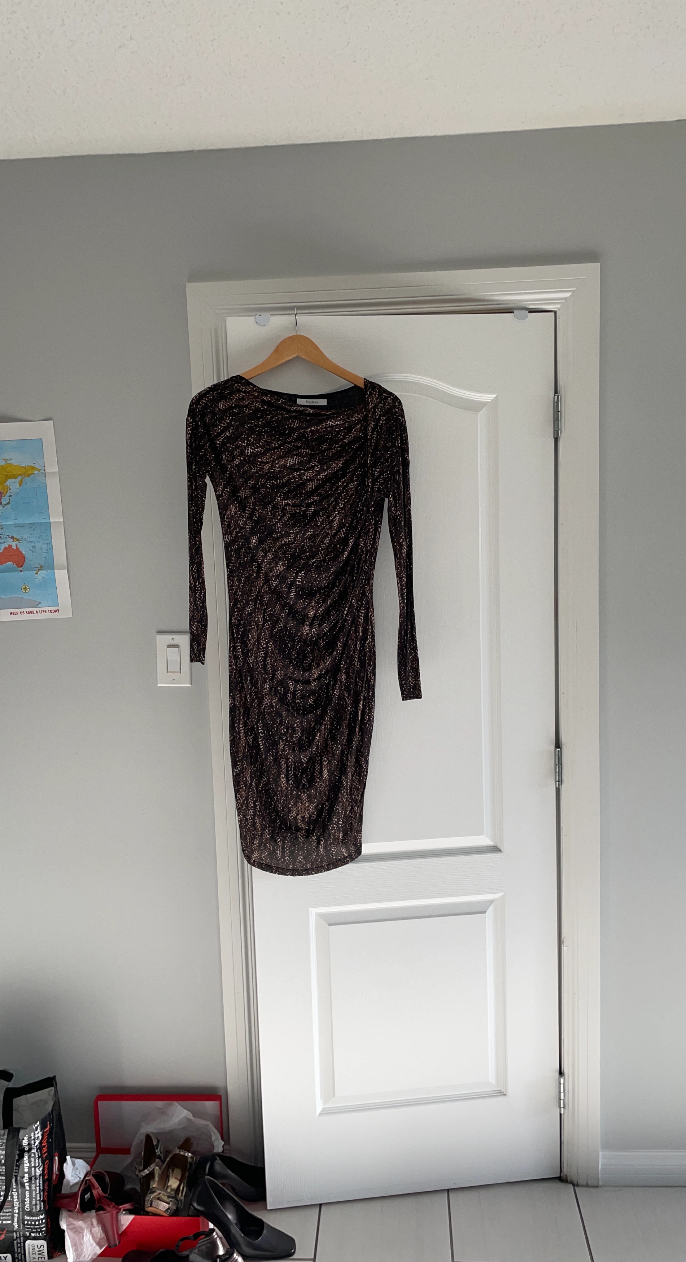 Max Mara Ruched Dress