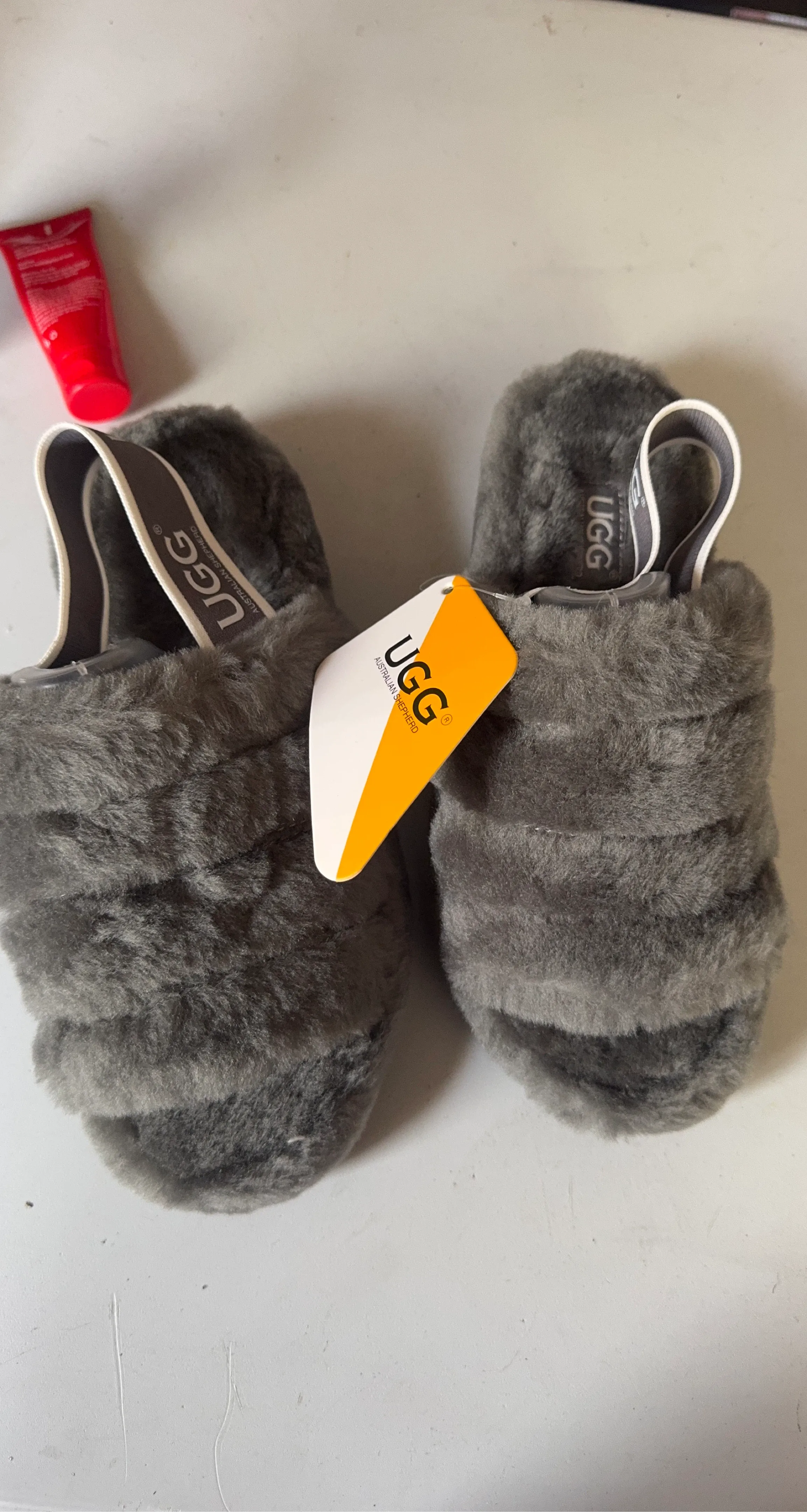 UGG Fluff Yeah Slides - Grey
