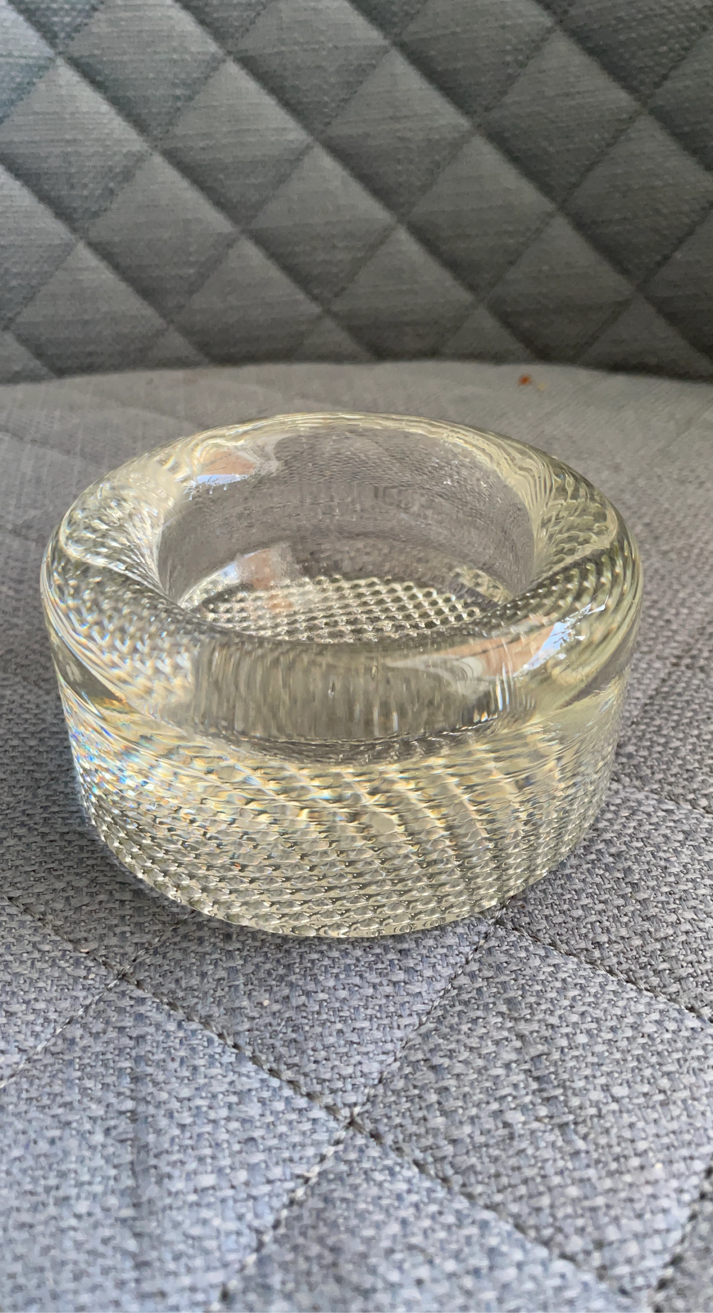 Clear Glass Ashtray