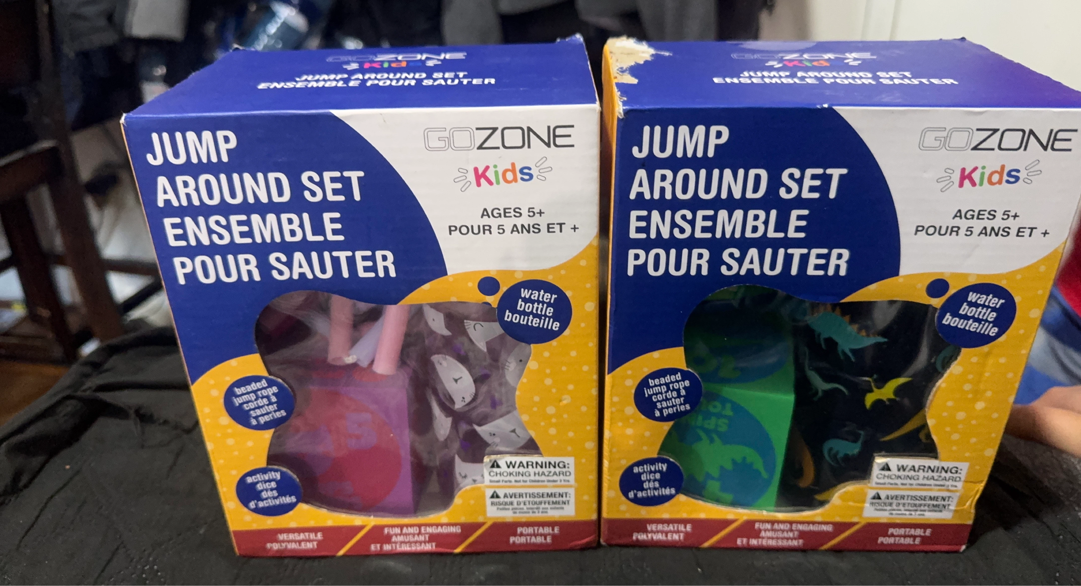 GOZONE Kids Jump Around Set with Beaded Jump Rope