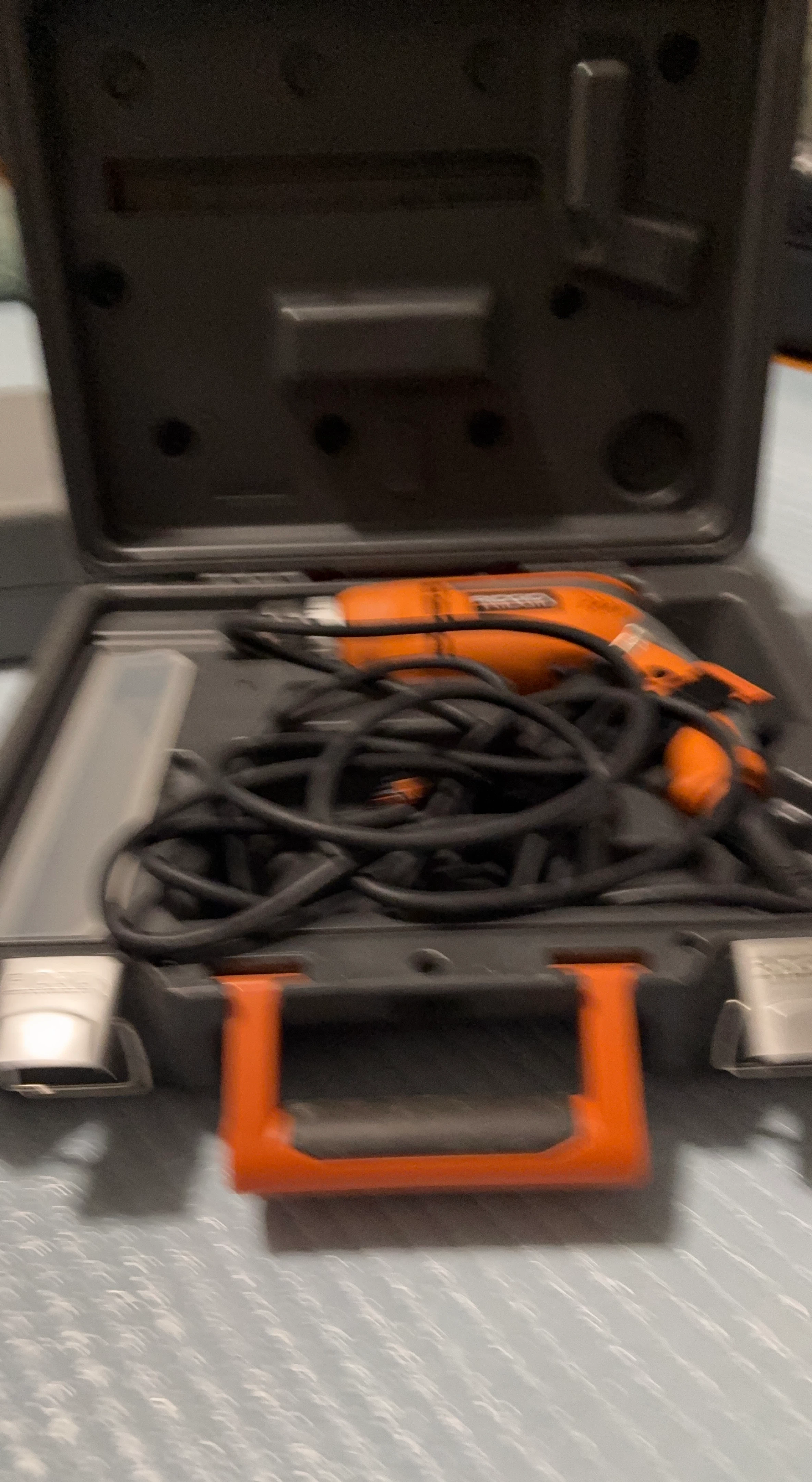 RIDGID Orange Corded Drill with Case