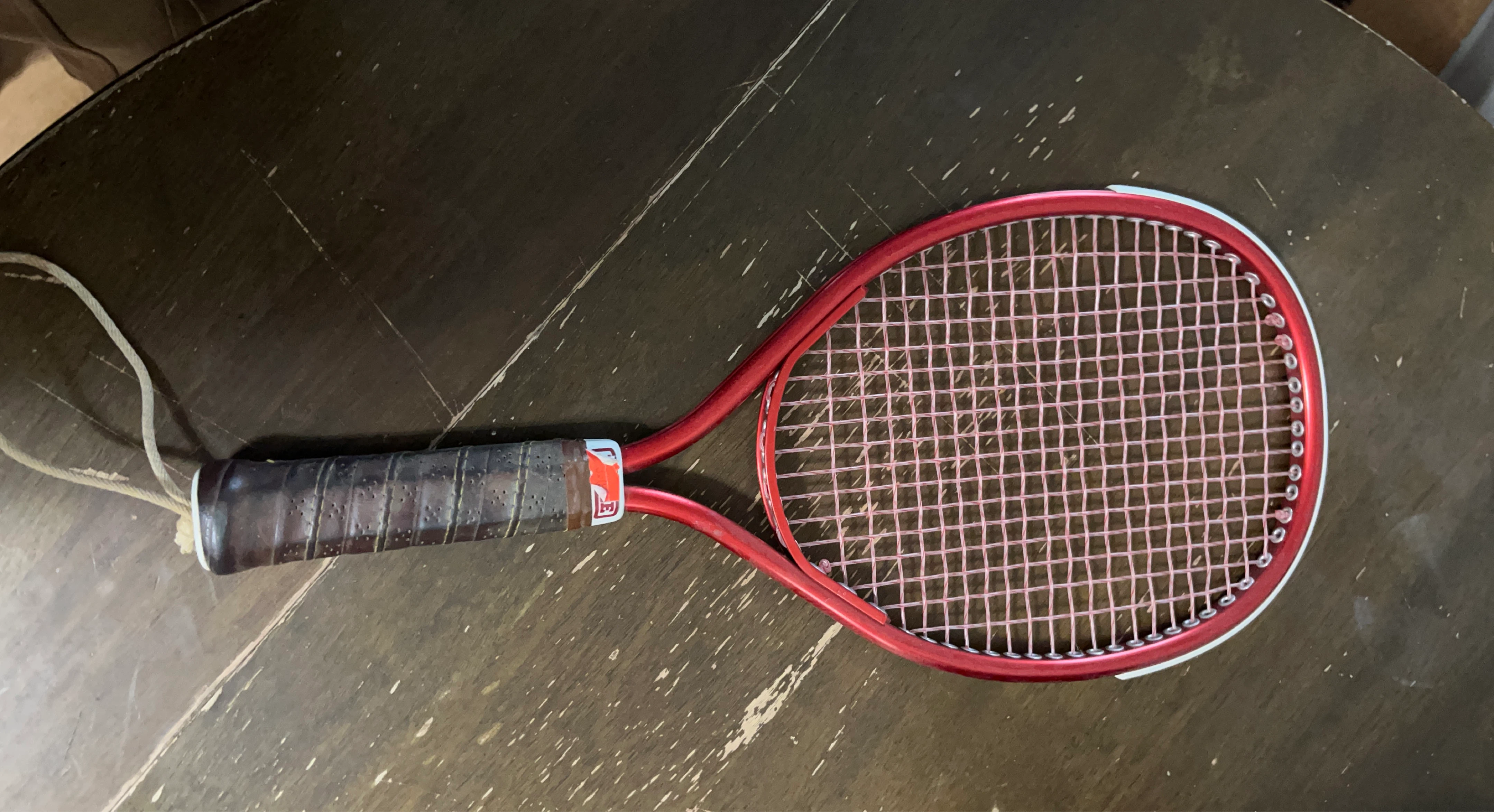 Red Tennis Racquet