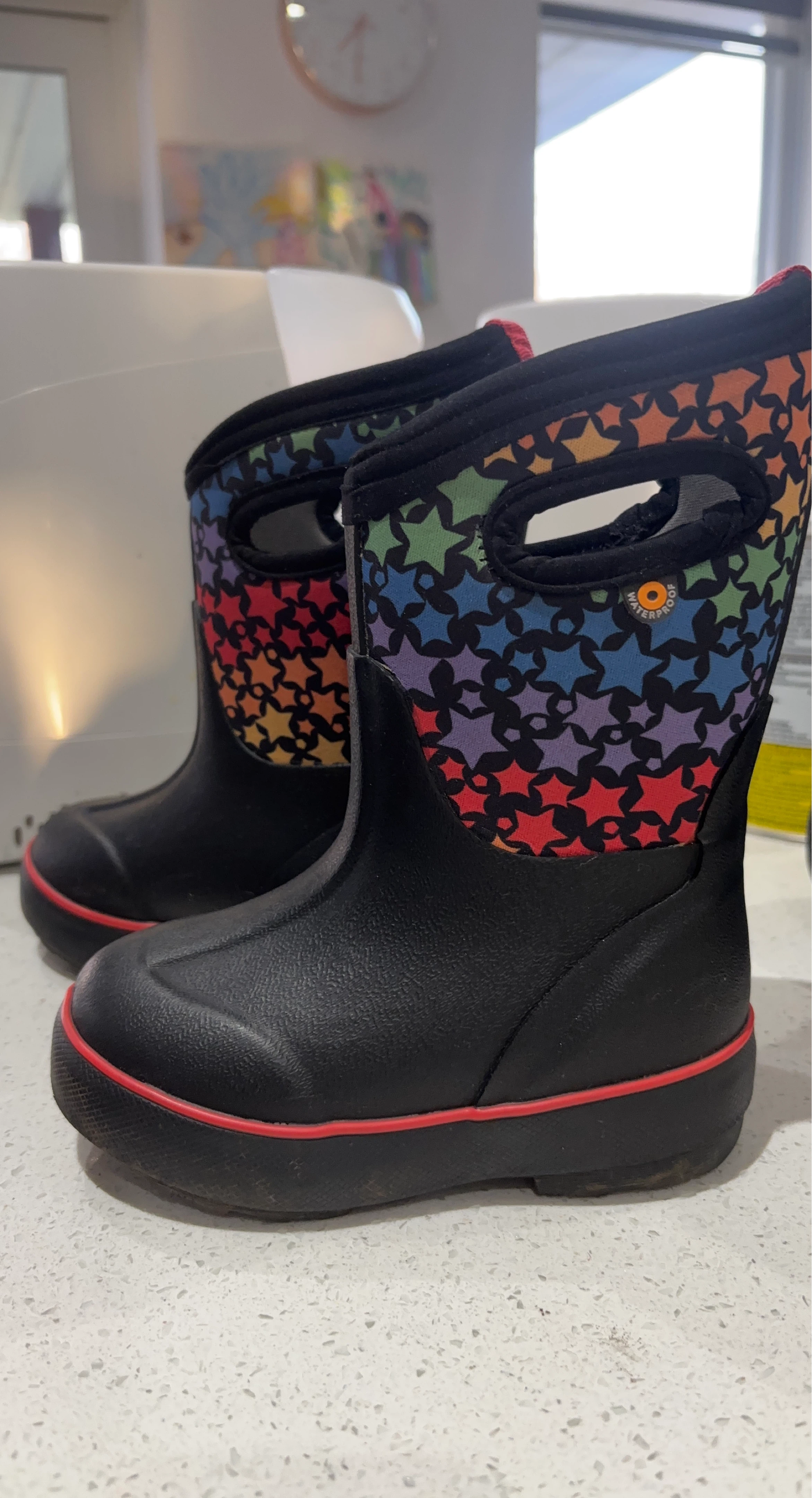 Bogs Kids Rainbow Star Waterproof Boots