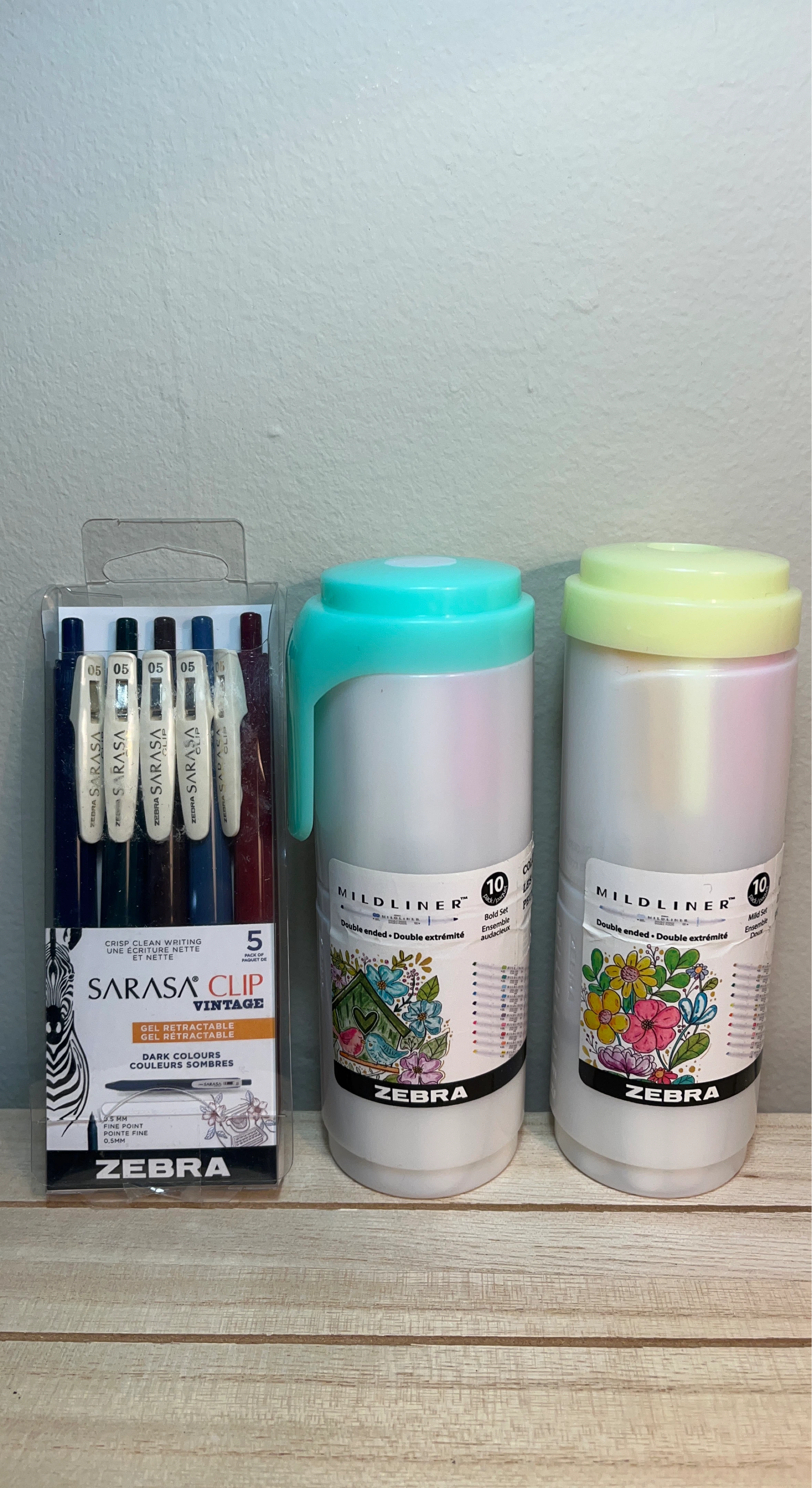 Zebra Vintage Gel Pens & Mildliner Highlighters