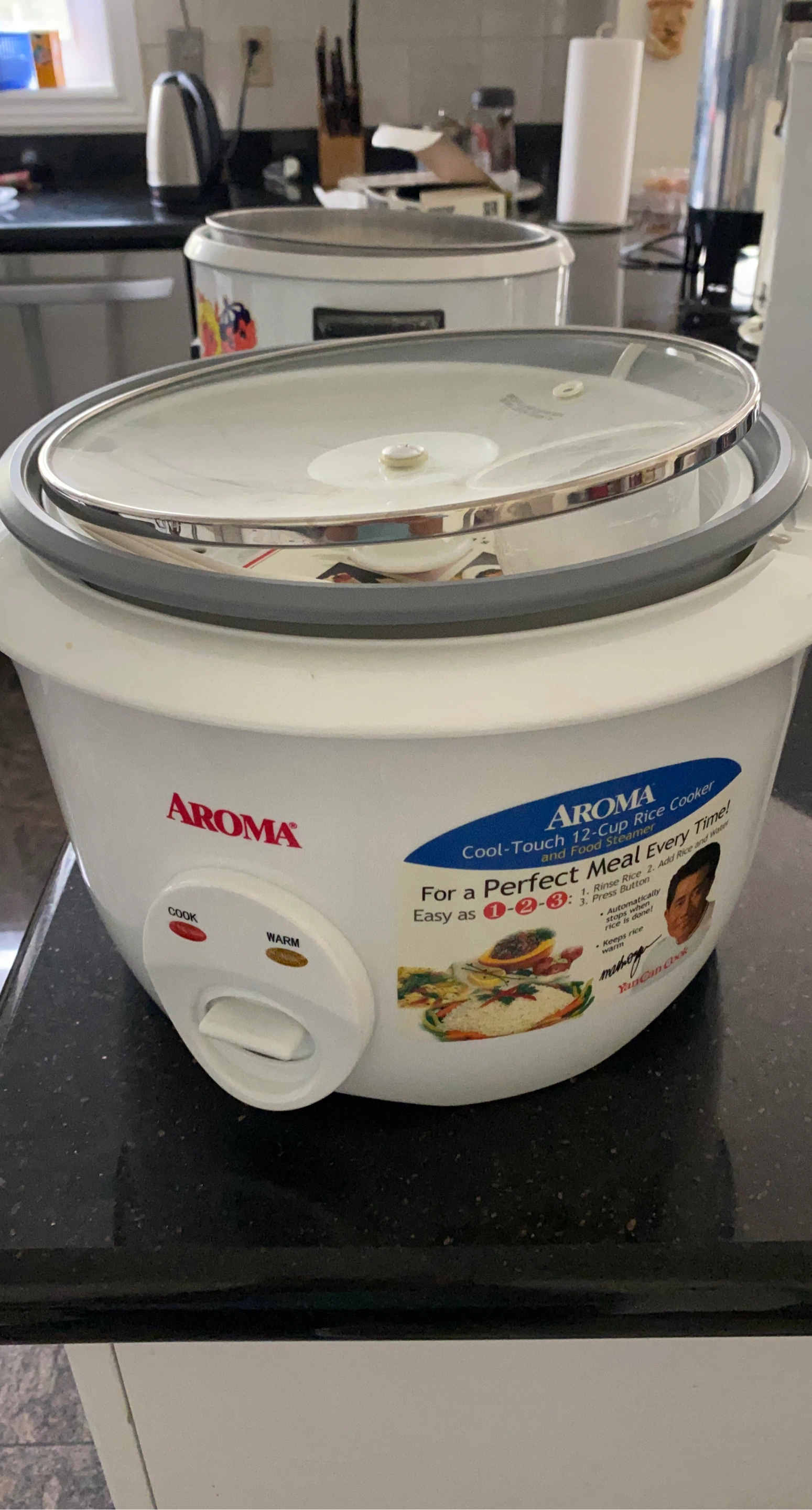 Aroma 12-Cup Rice Cooker and Food Steamer