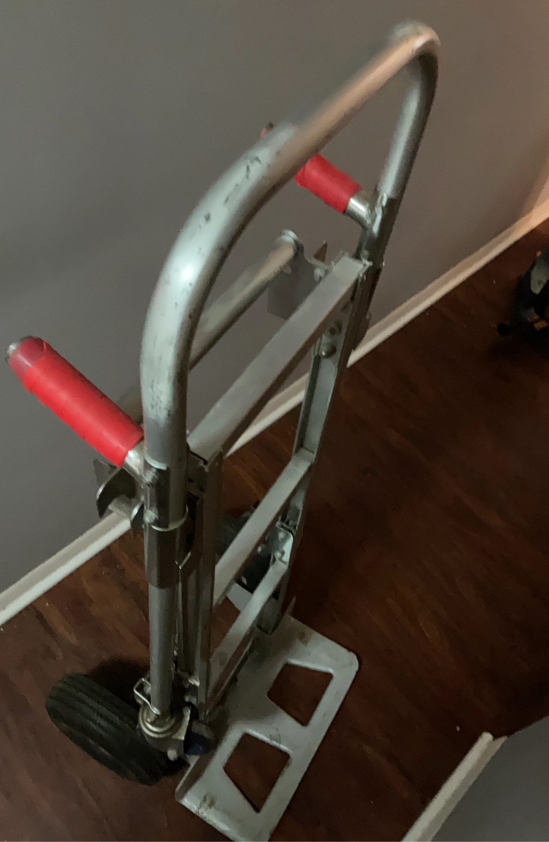 Hand Truck Dolly with Red Grips