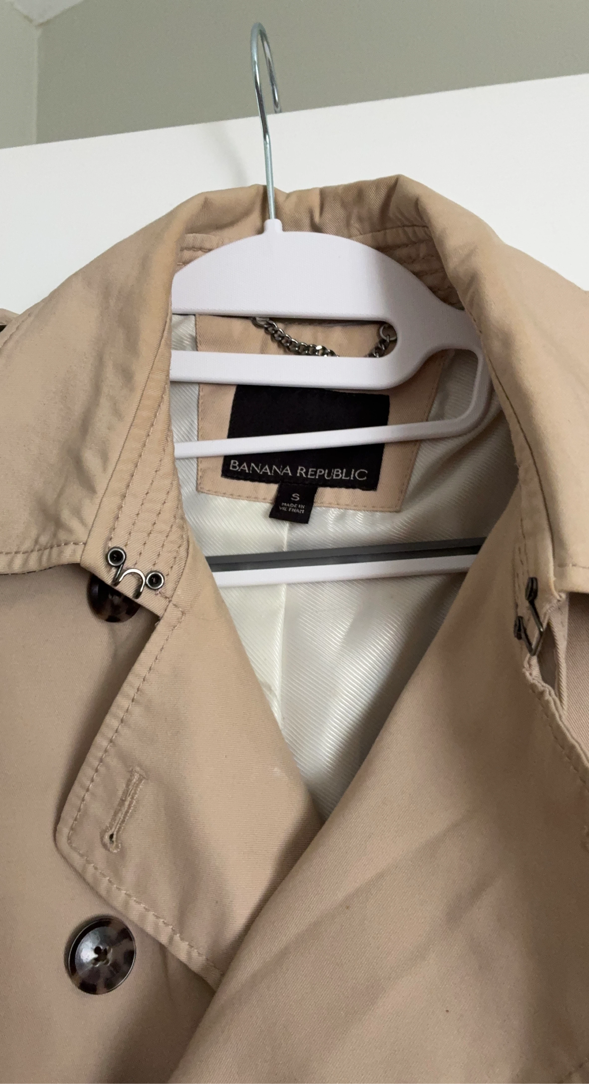 Banana Republic Tan Trench Coat Size S