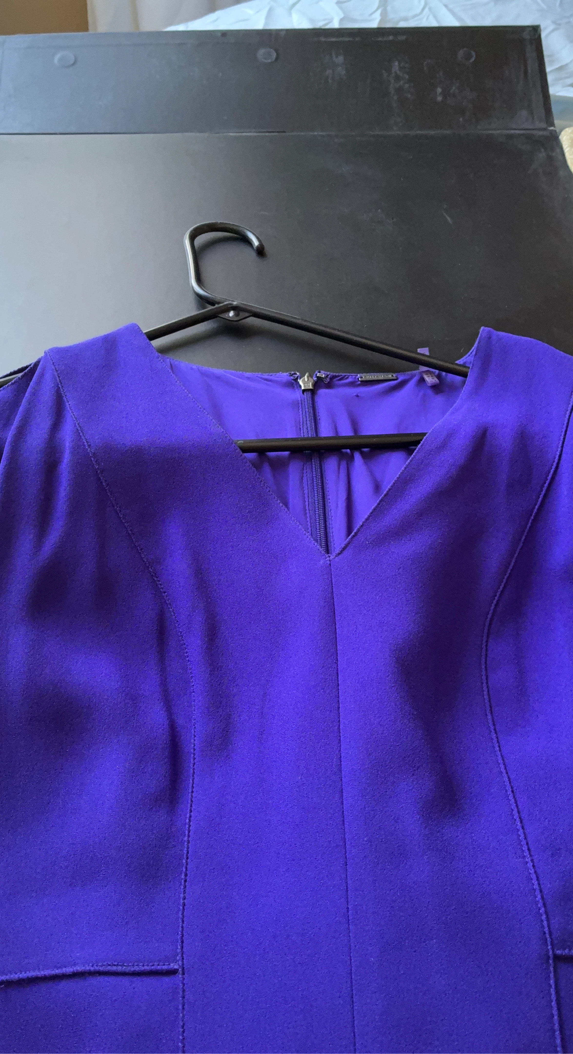 Women's Purple V-Neck Elie Tahiri Dress