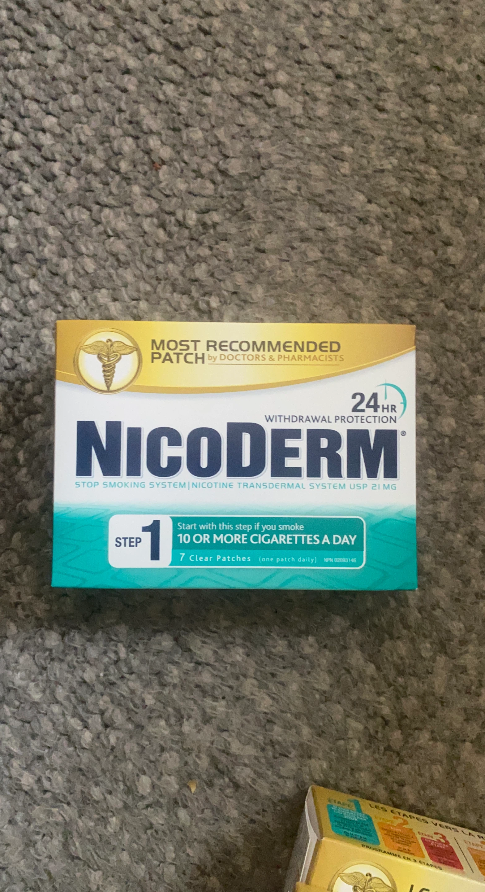 Nicoderm Step 1 Nicotine Transdermal System USP 21 mg Patches
