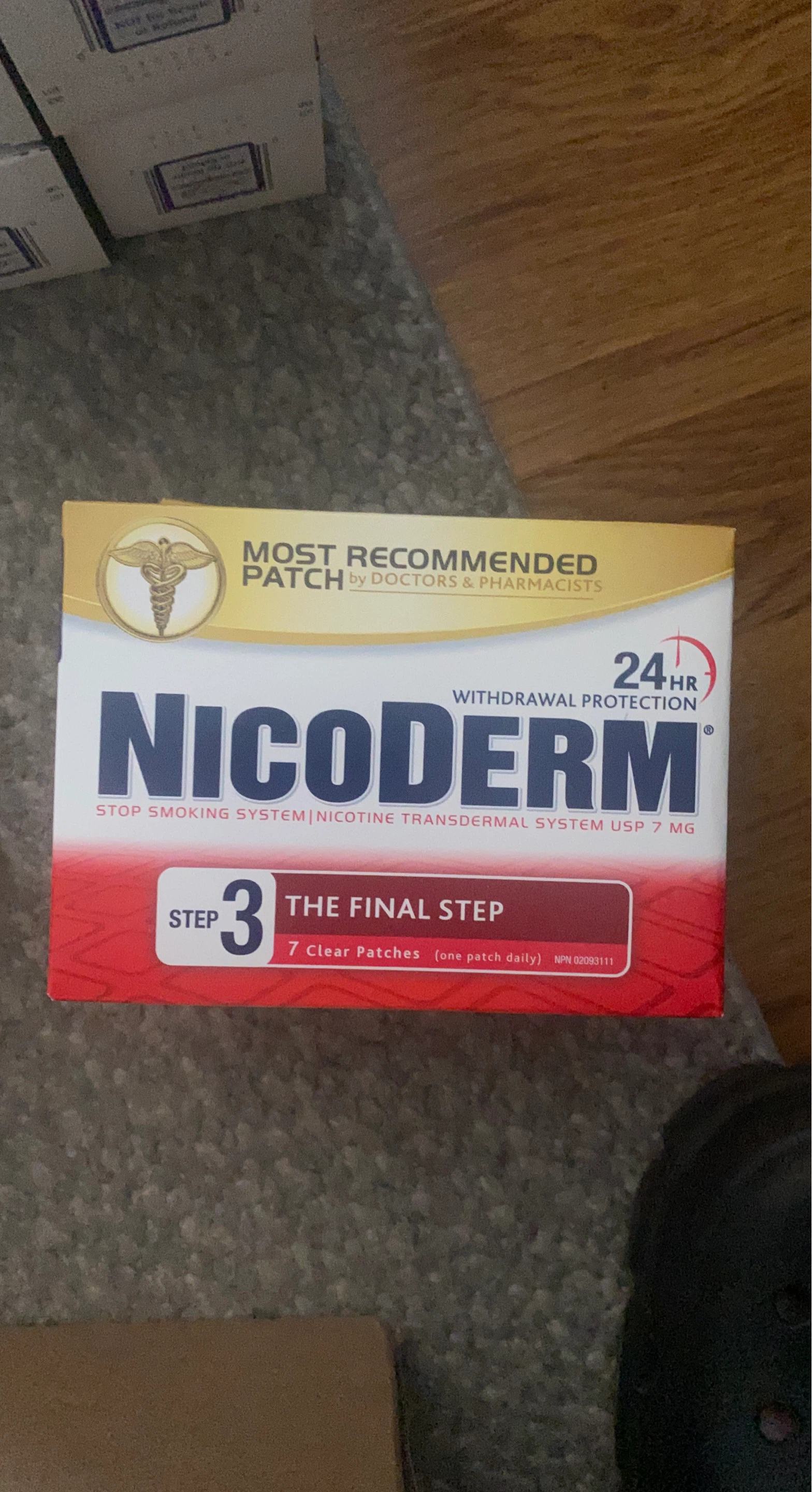 Nicoderm Step 3 Nicotine Transdermal System Patches - 7mg