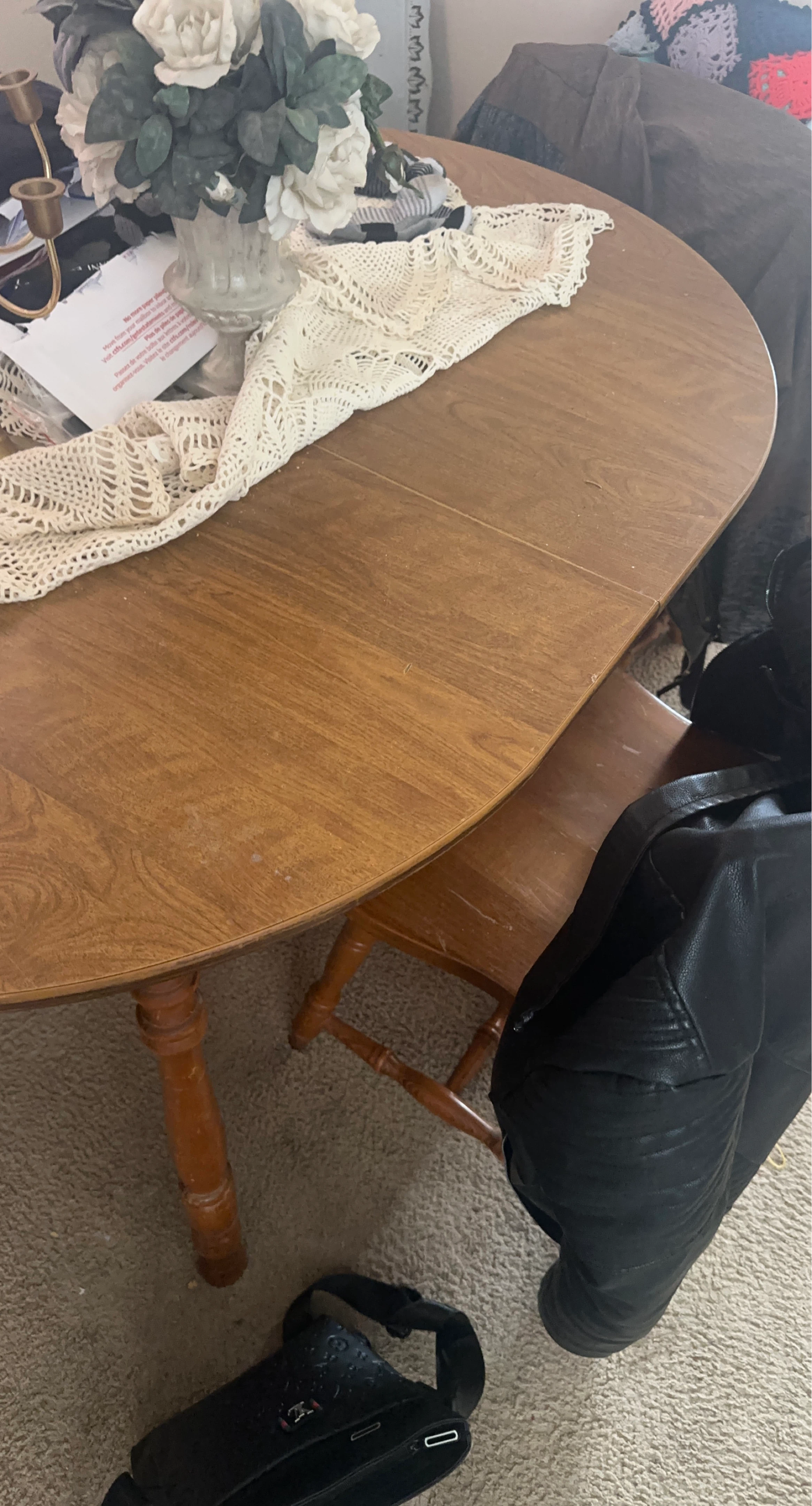 Wooden Oval Dining Table