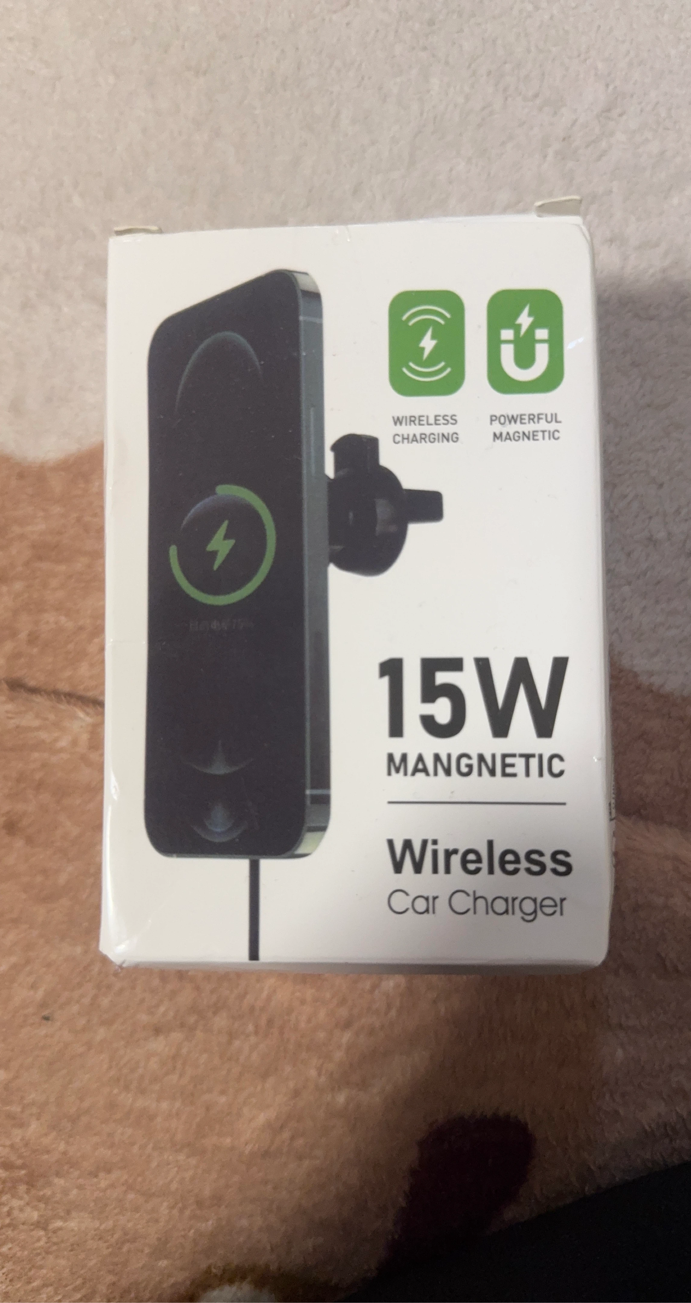 15W Magnetic Wireless Car Charger