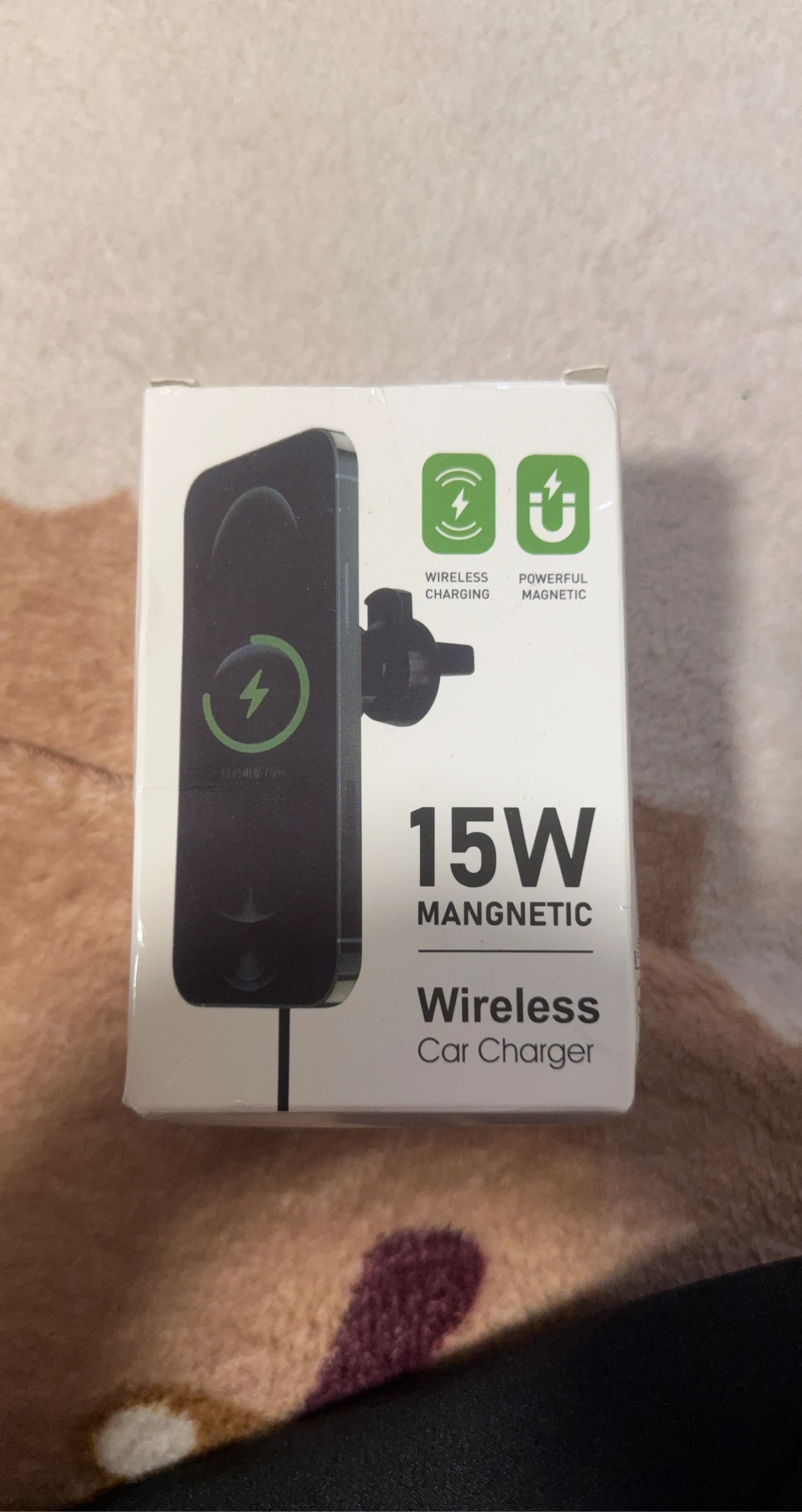 15W Magnetic Wireless Car Charger