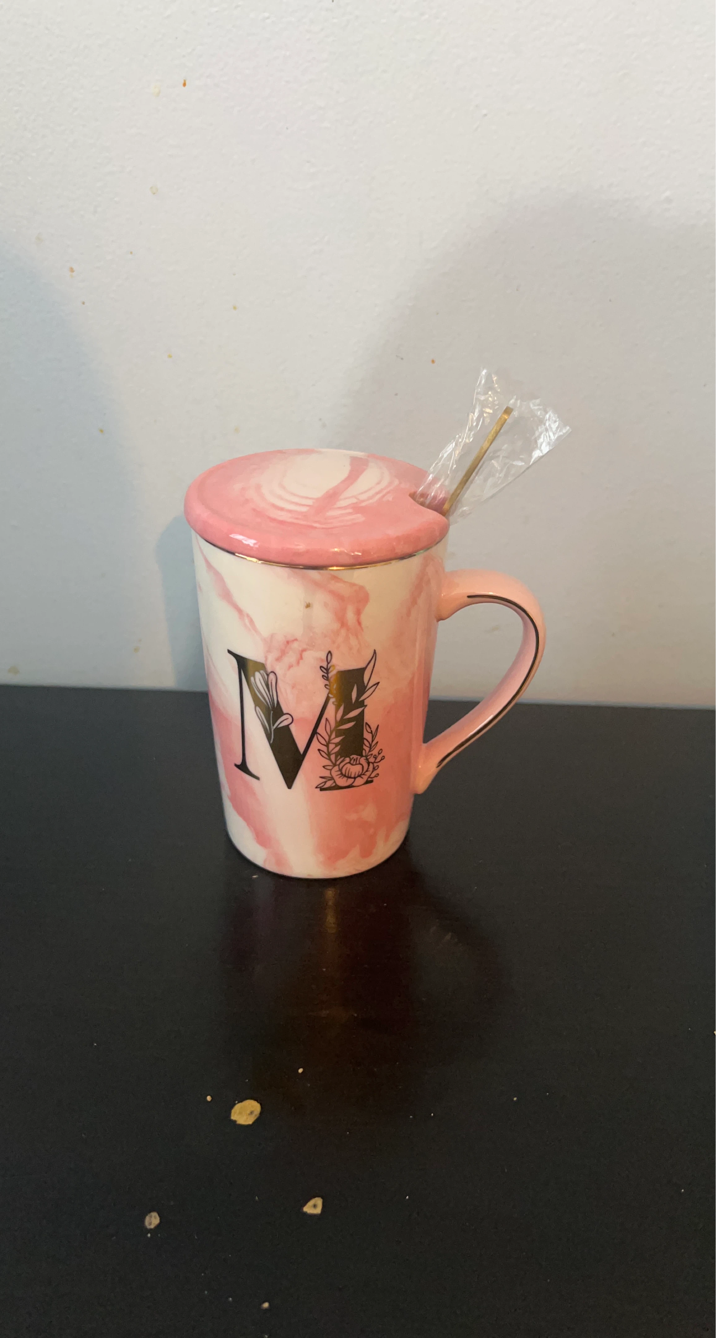 Mug with Lid and Spoon