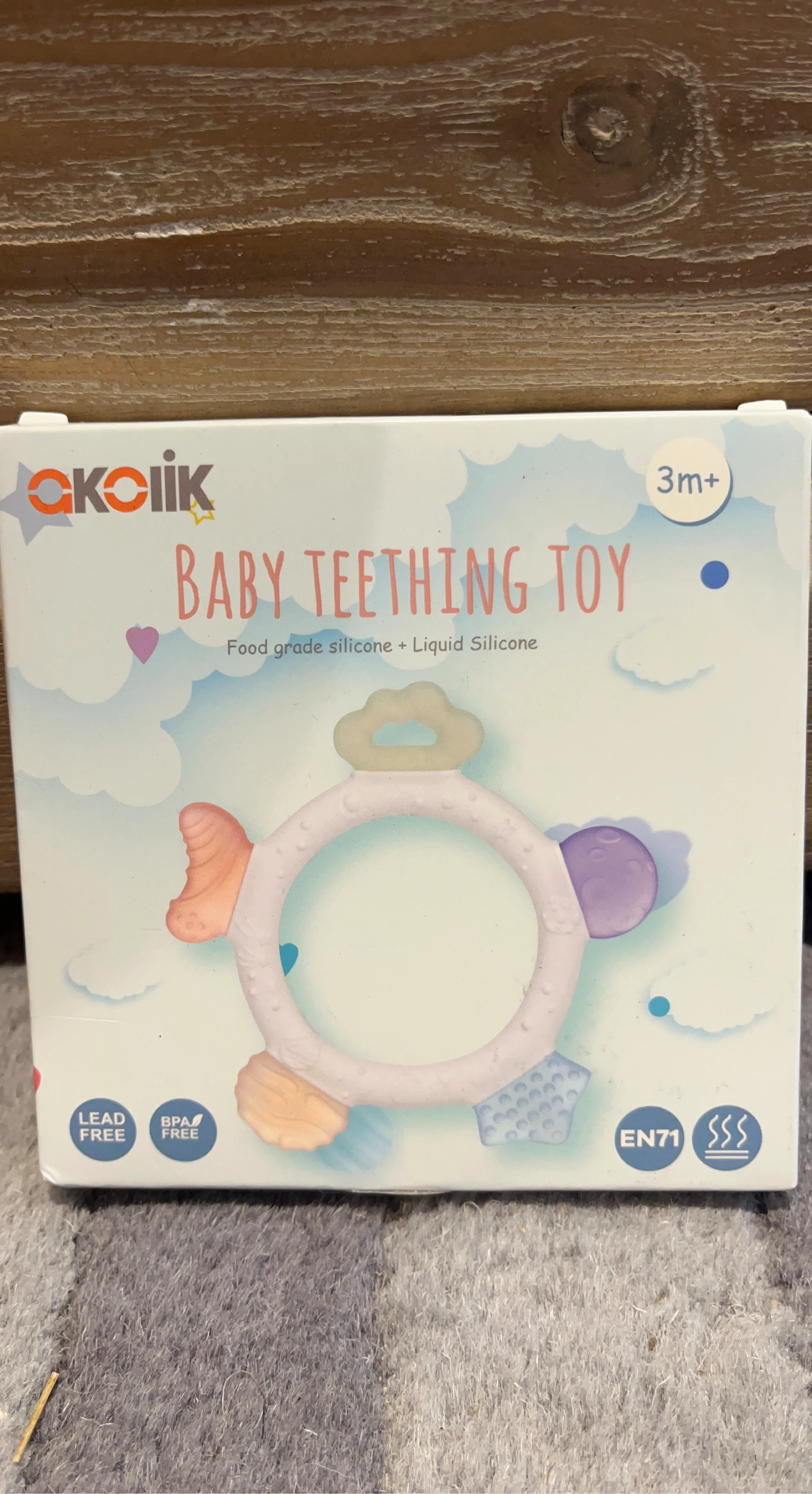 CKOLIK Baby Teething Toy - Food Grade Silicone