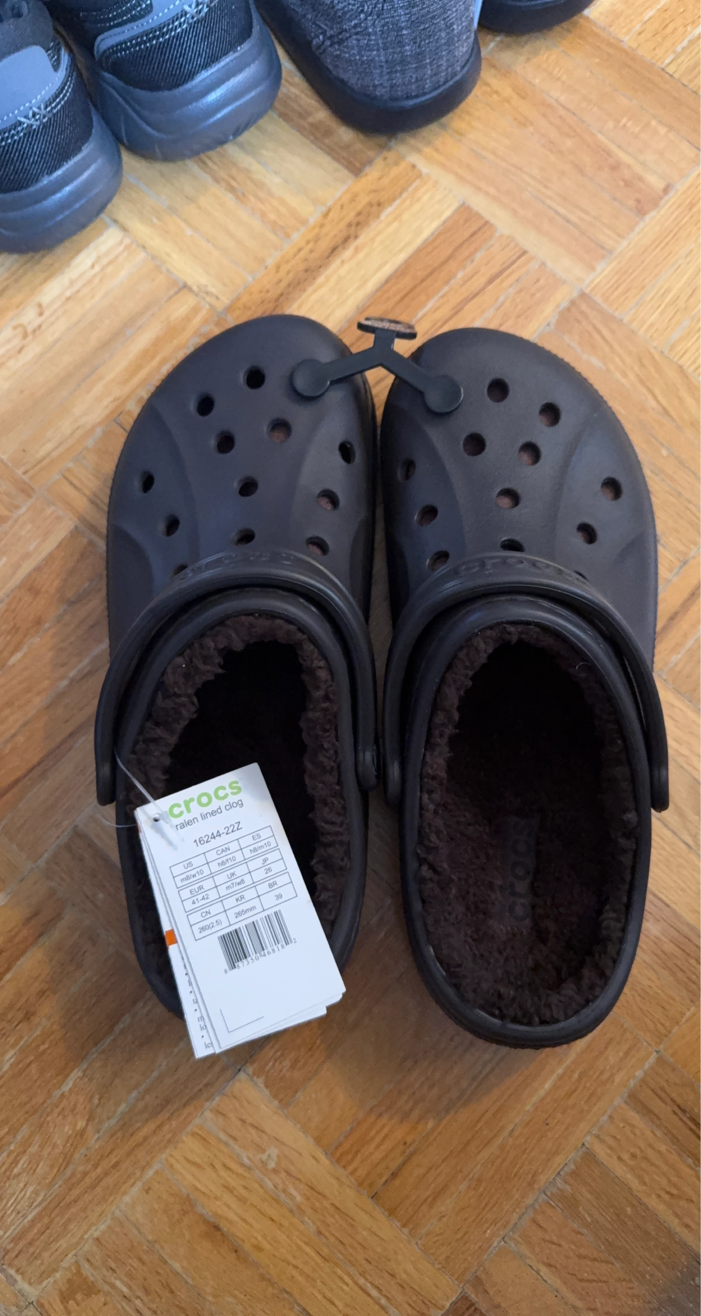 Crocs Lined Clogs - Black - Men's 8/Women's 10