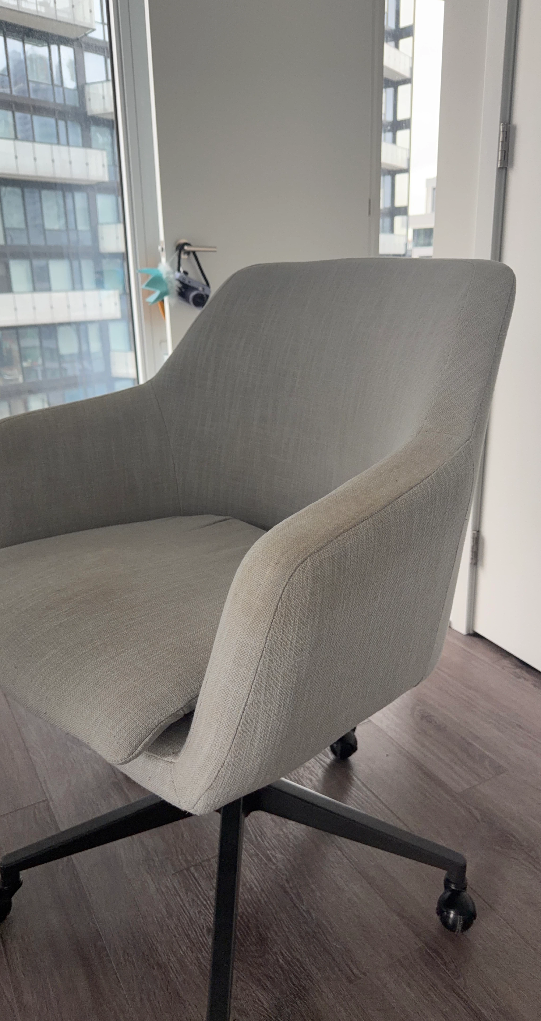 Grey Swivel Office Chair