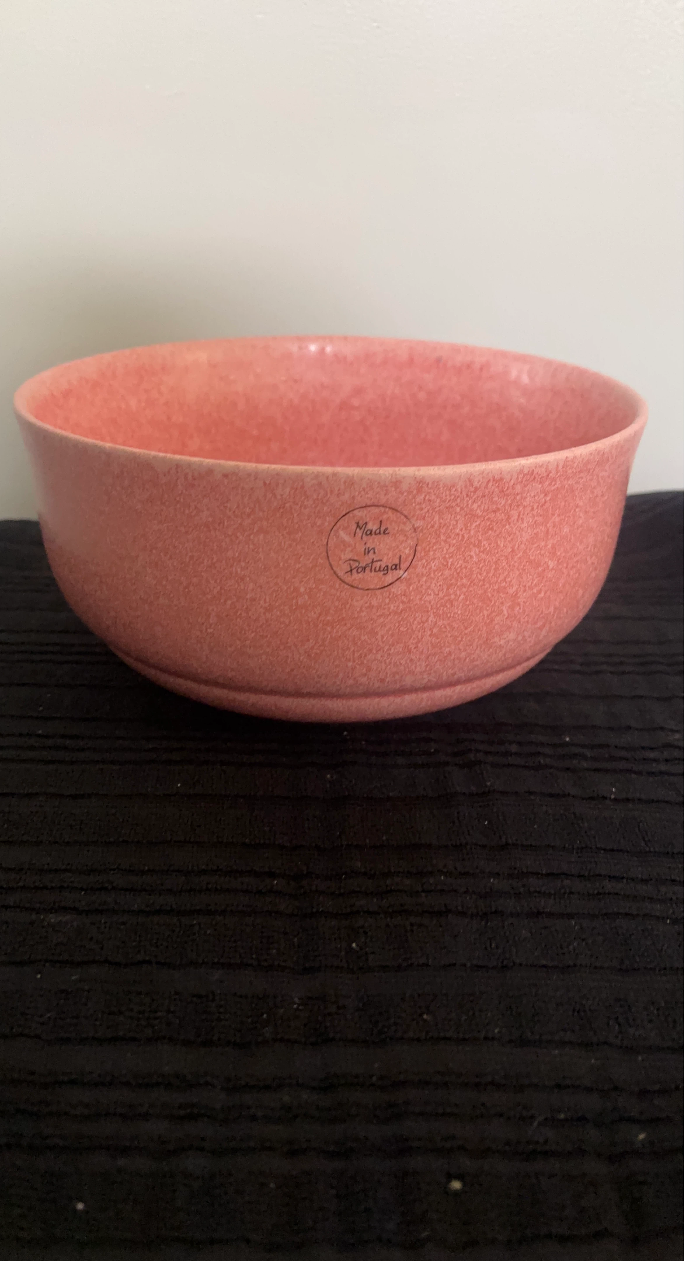 Pink Stone  Large Serving Bowl Made in Portugal