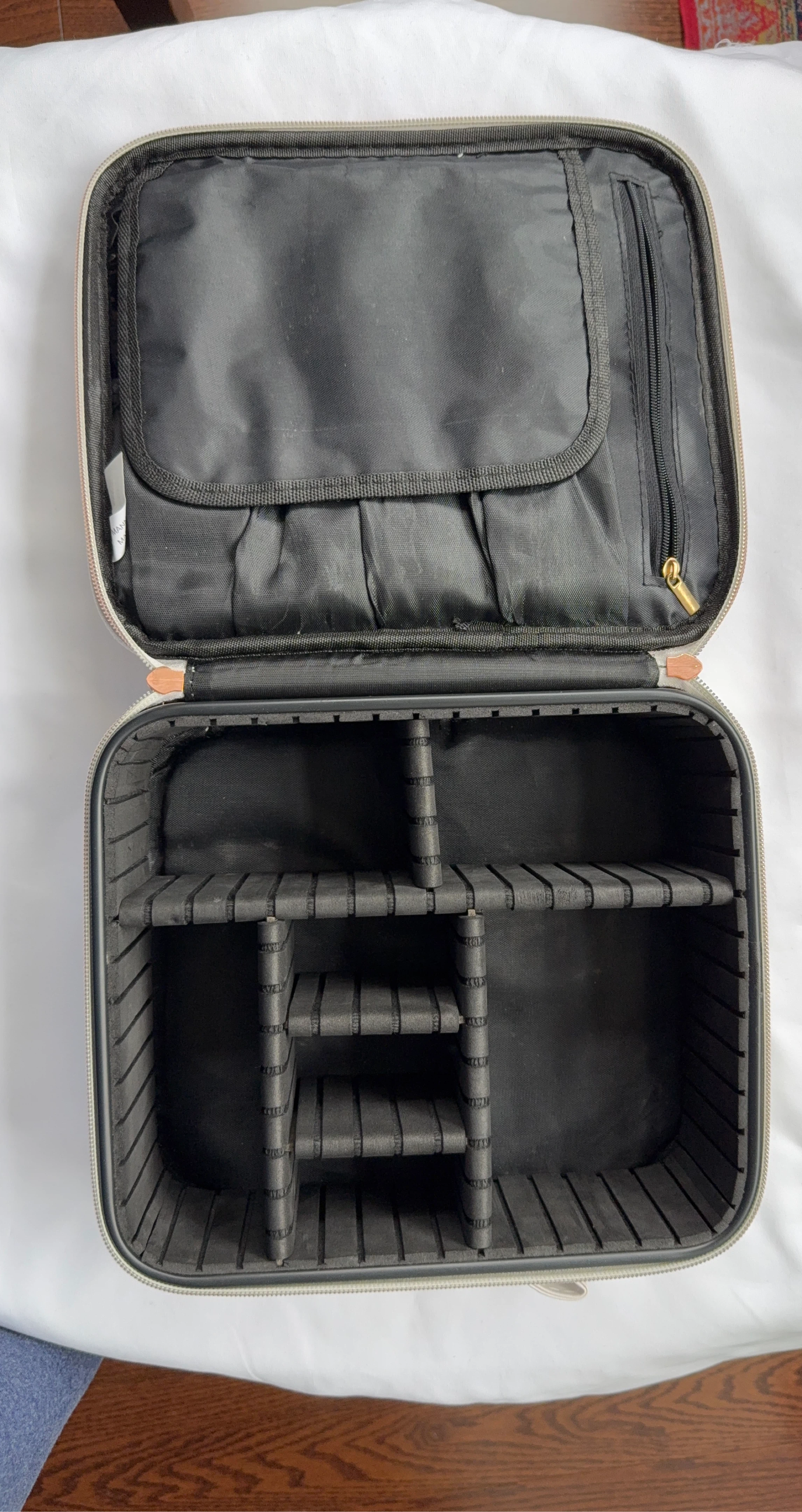 Marble Print Makeup Train Case