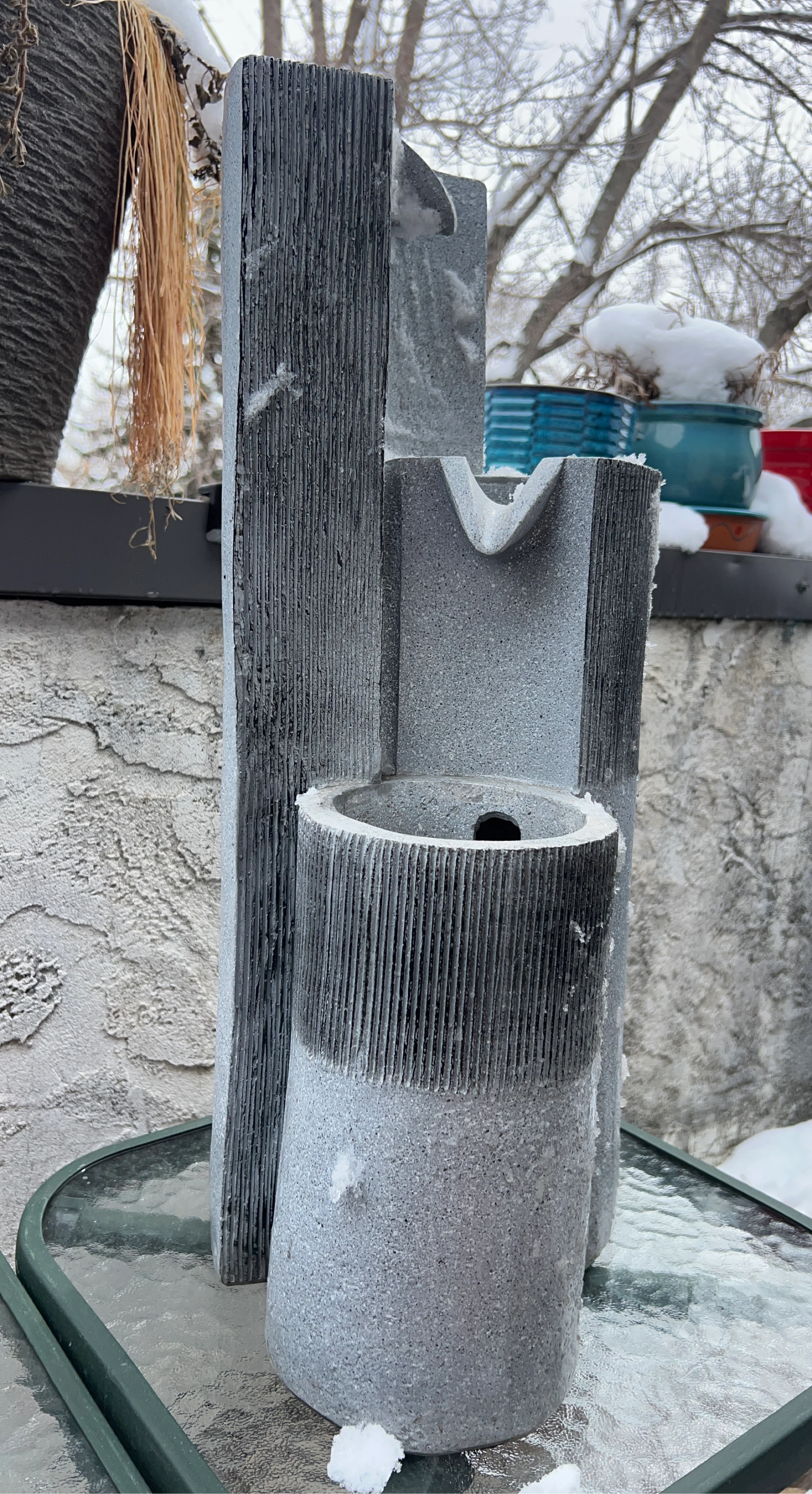 Grey Tiered Water Fountain electric 🌱