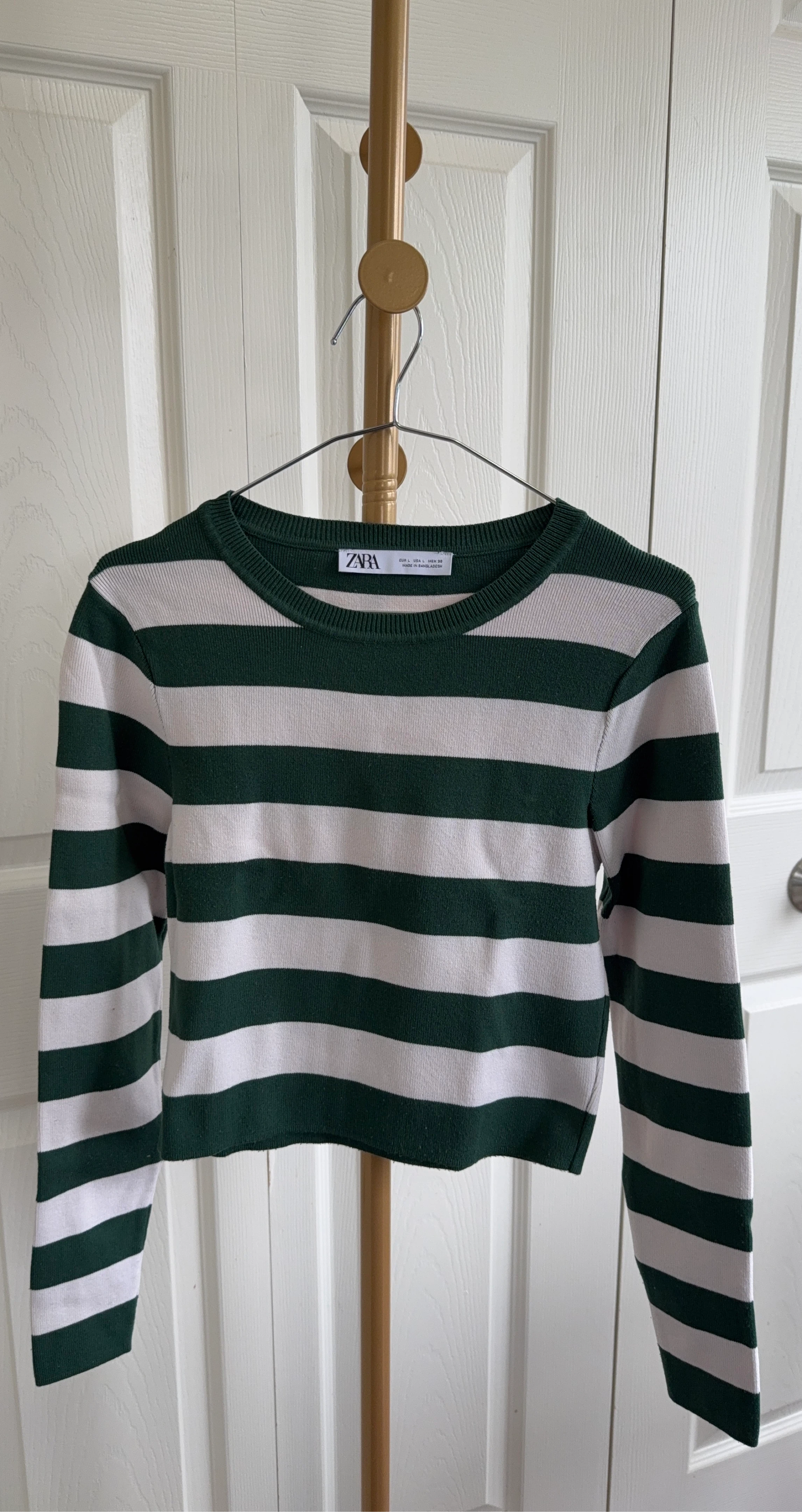 ZARA Striped Long Sleeve Sweater - Size L