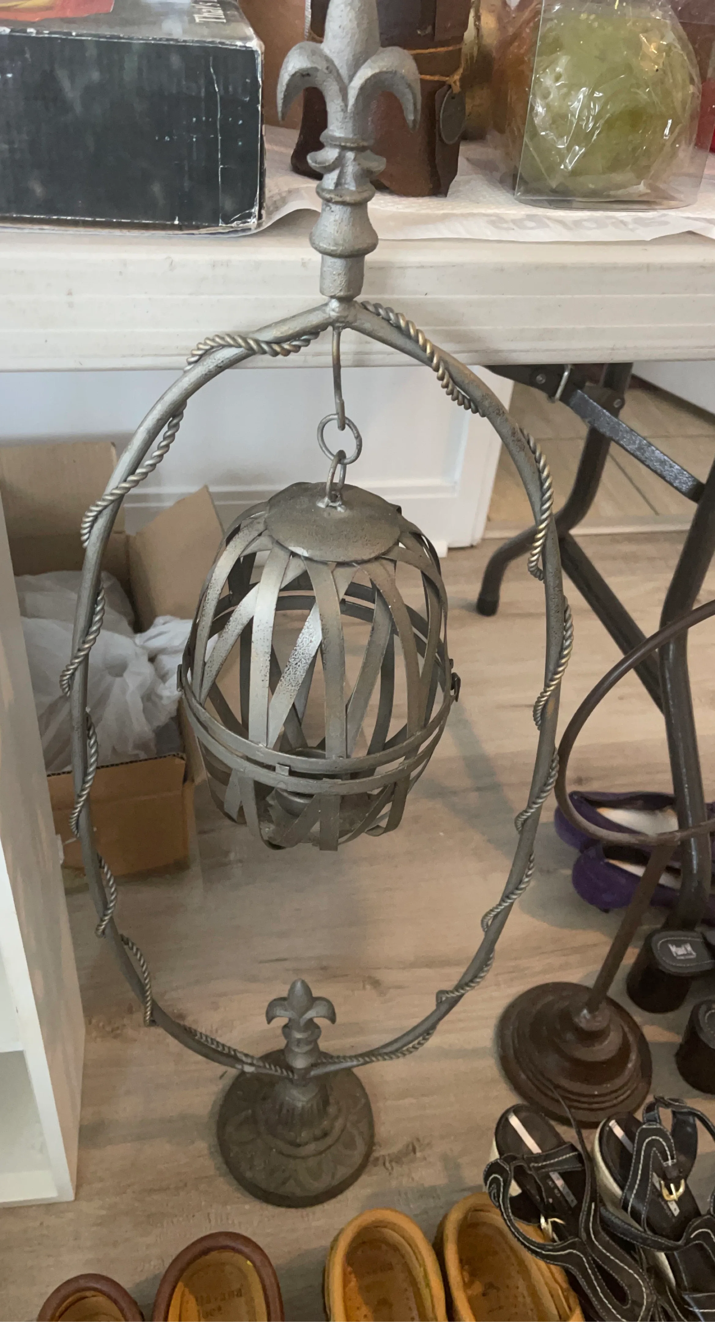 Ornate Metal Candle Lantern