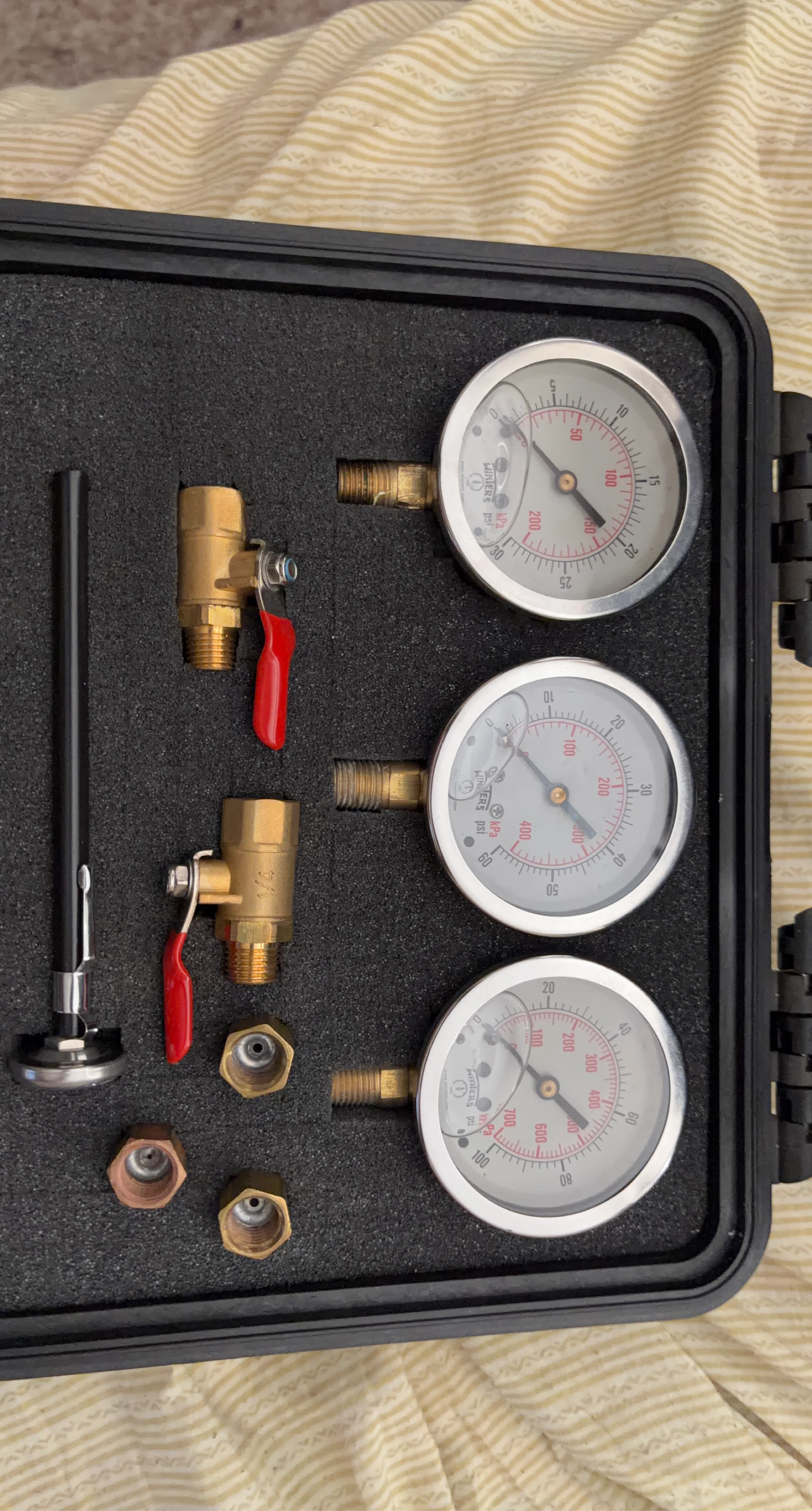 Winters 3-Gauge Manifold Set
