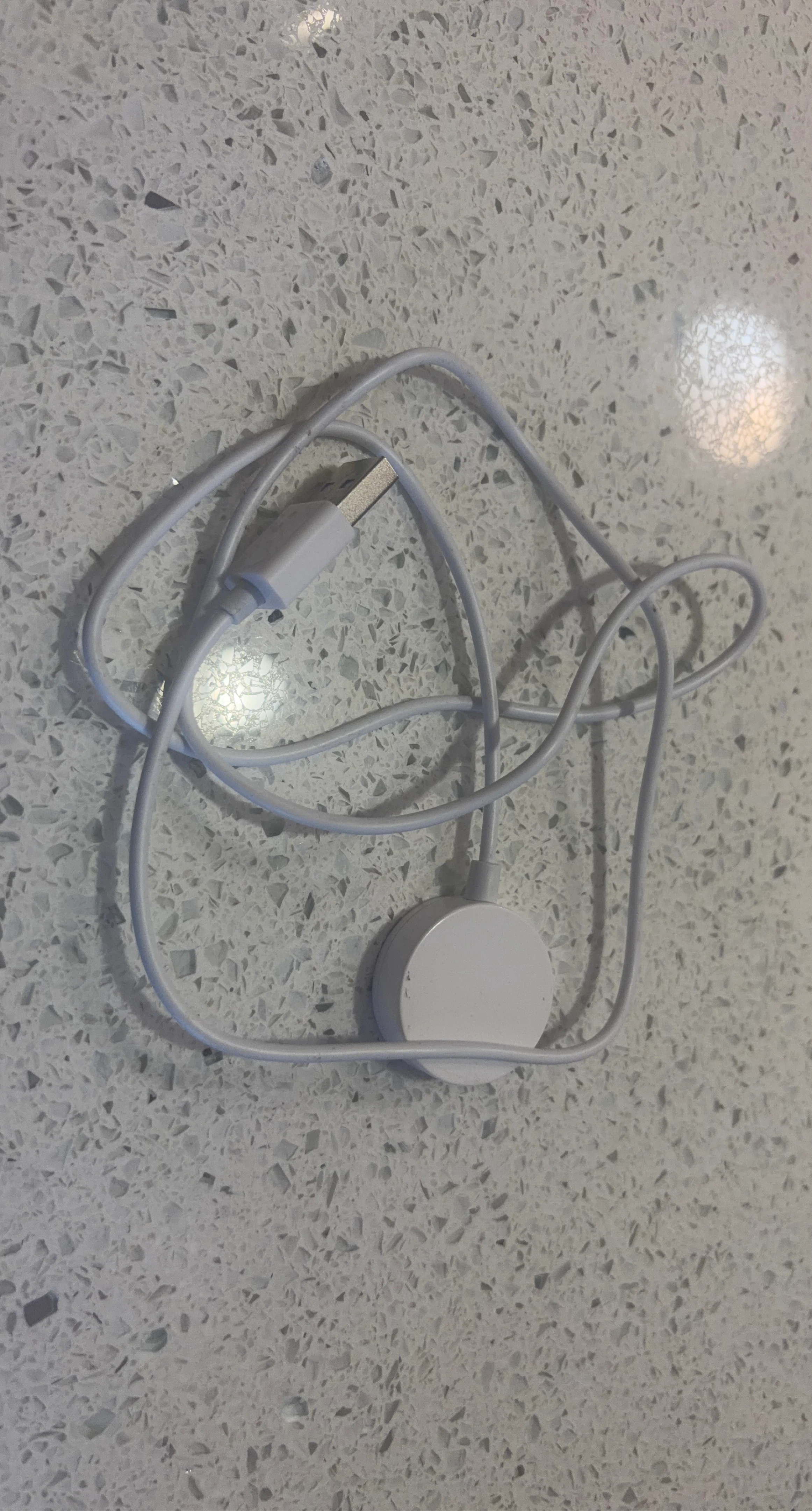 White USB Charging Cable with Magnetic Dock