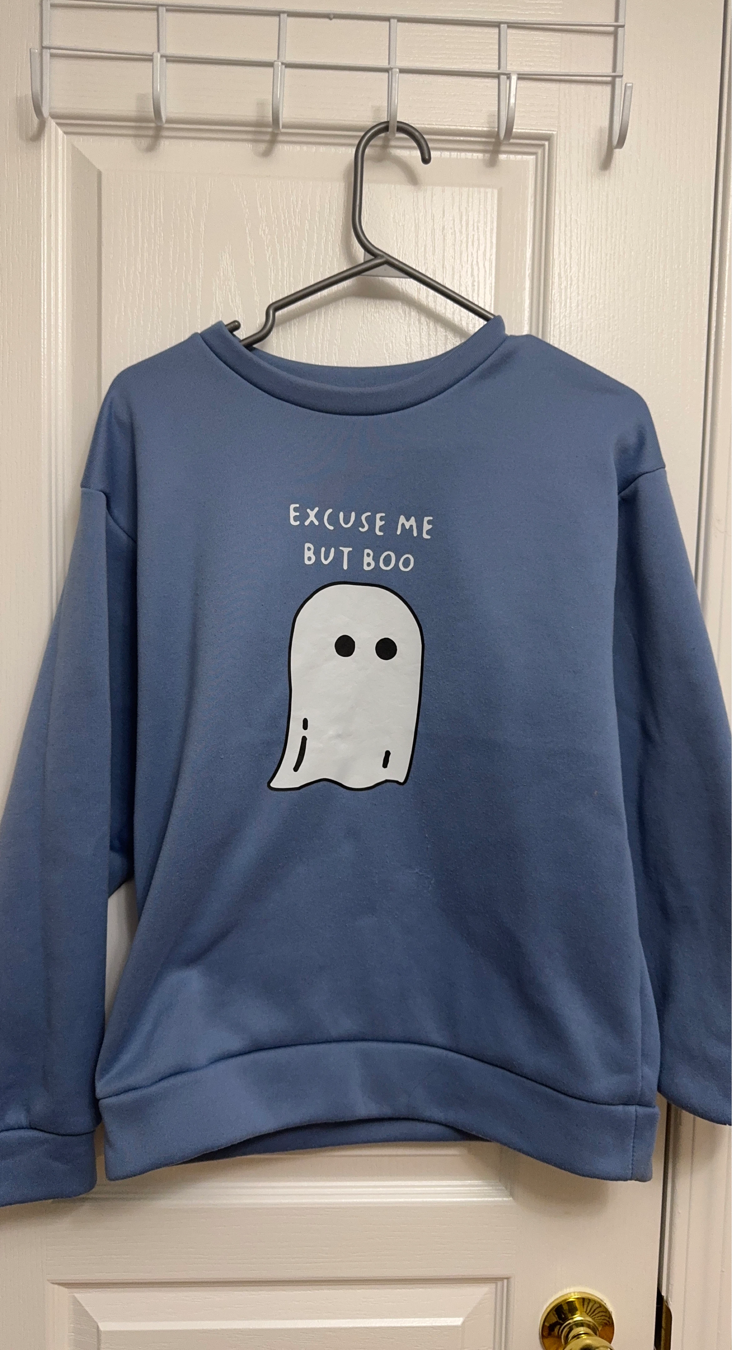 Blue "Excuse Me But Boo" Ghost Sweatshirt