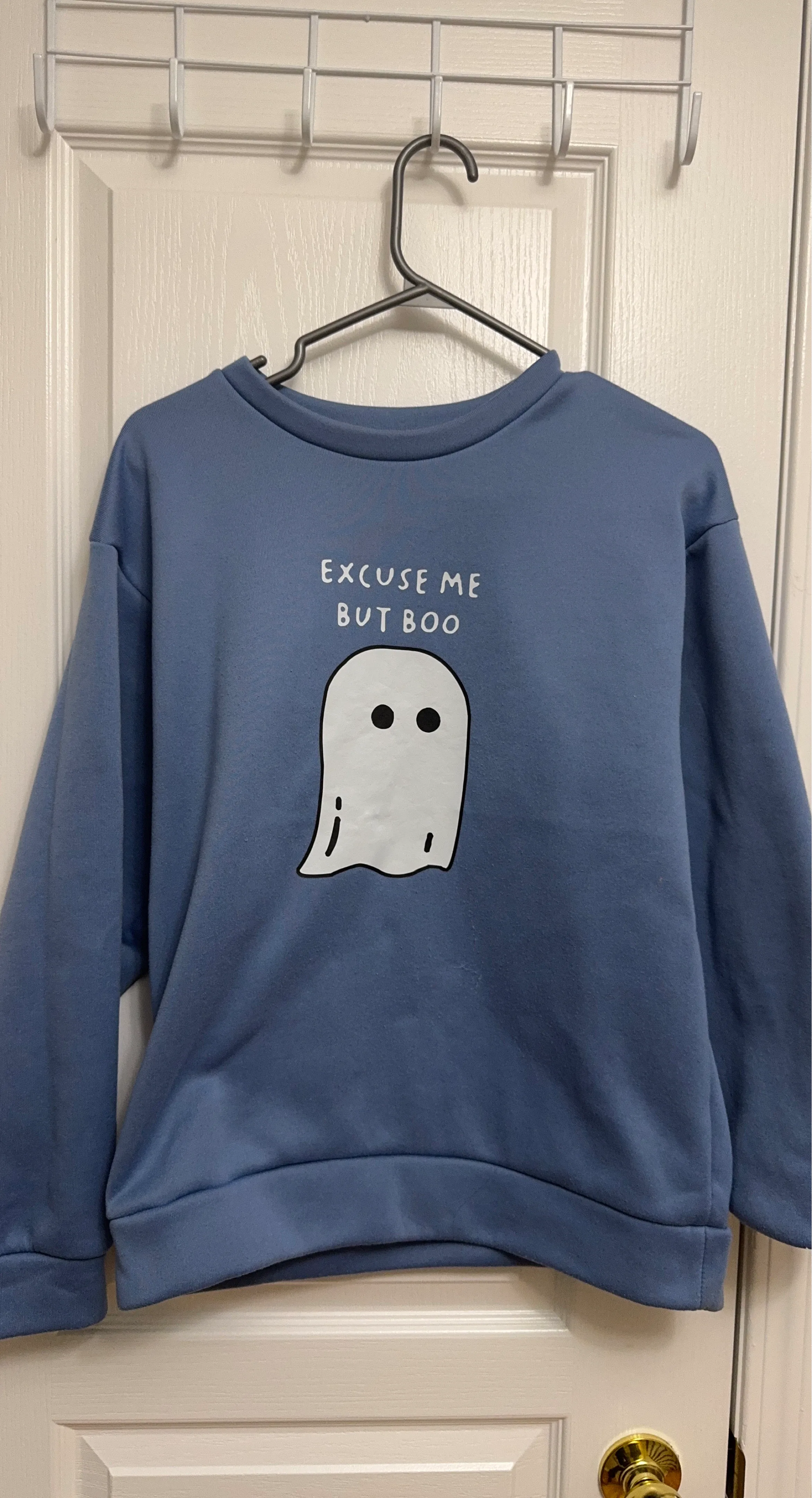 Blue "Excuse Me But Boo" Ghost Sweatshirt