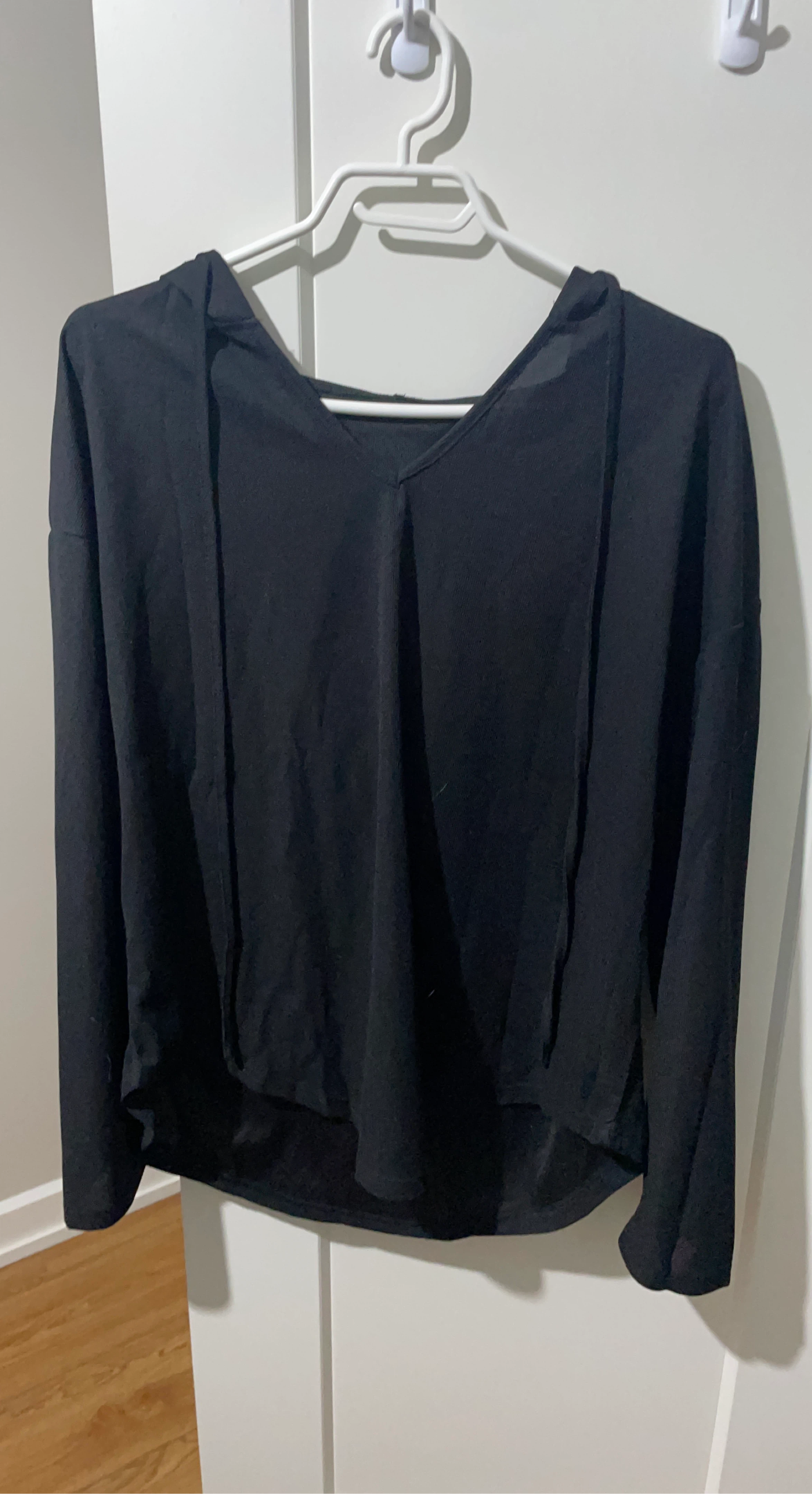 Black Long Sleeve Hoodie
