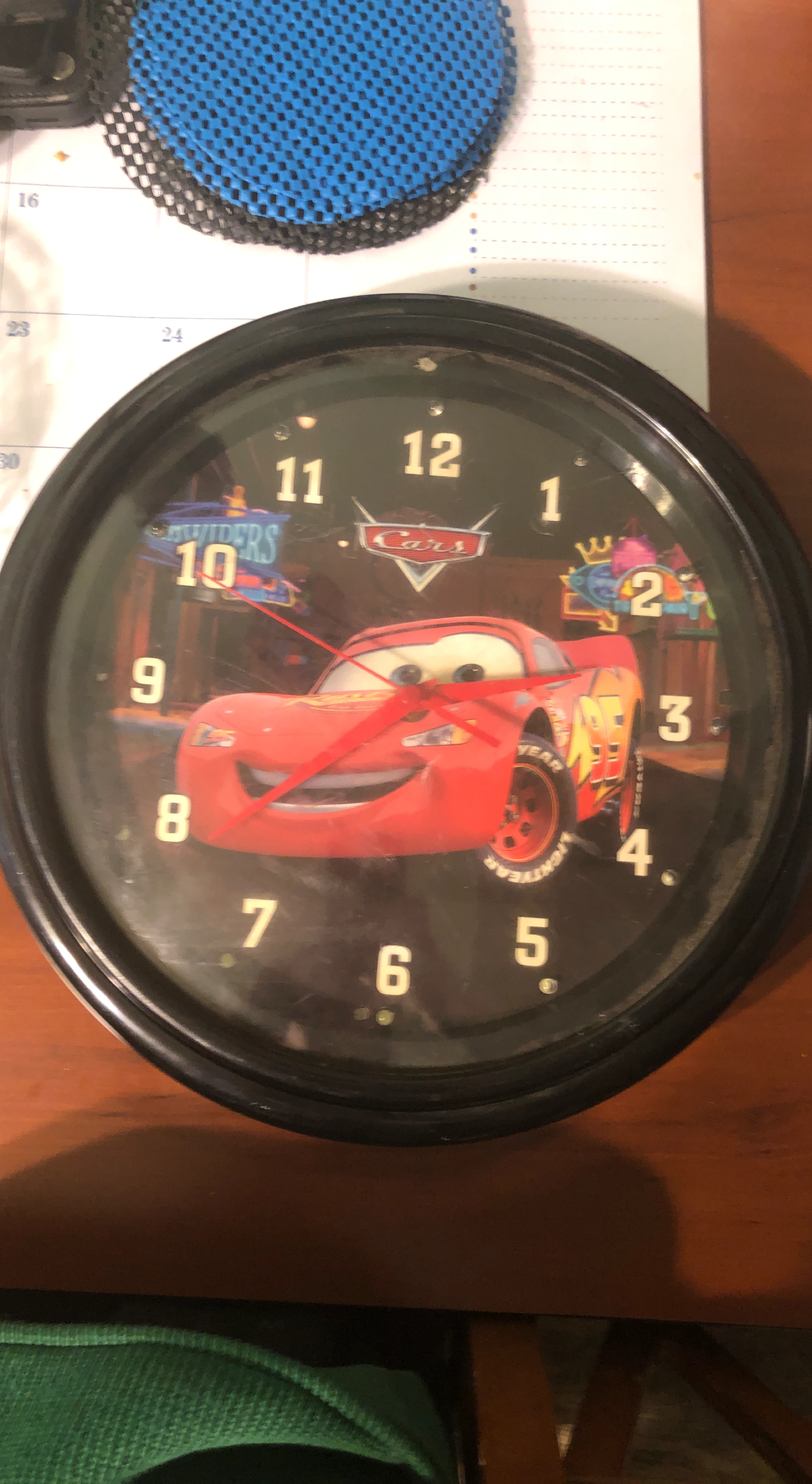 Disney Pixar Cars Lightning McQueen Wall Clock