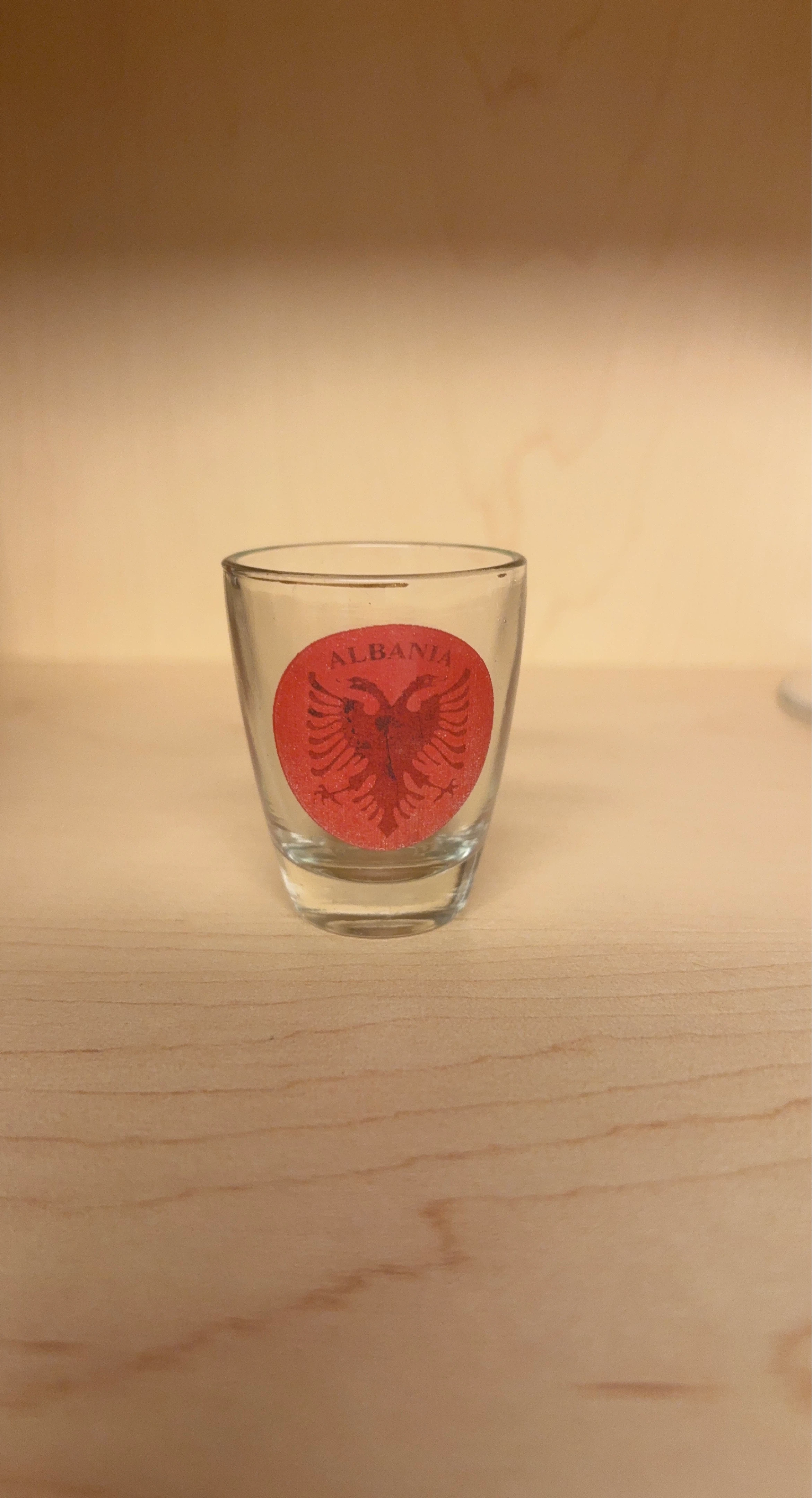 Albania souvenir shot glass