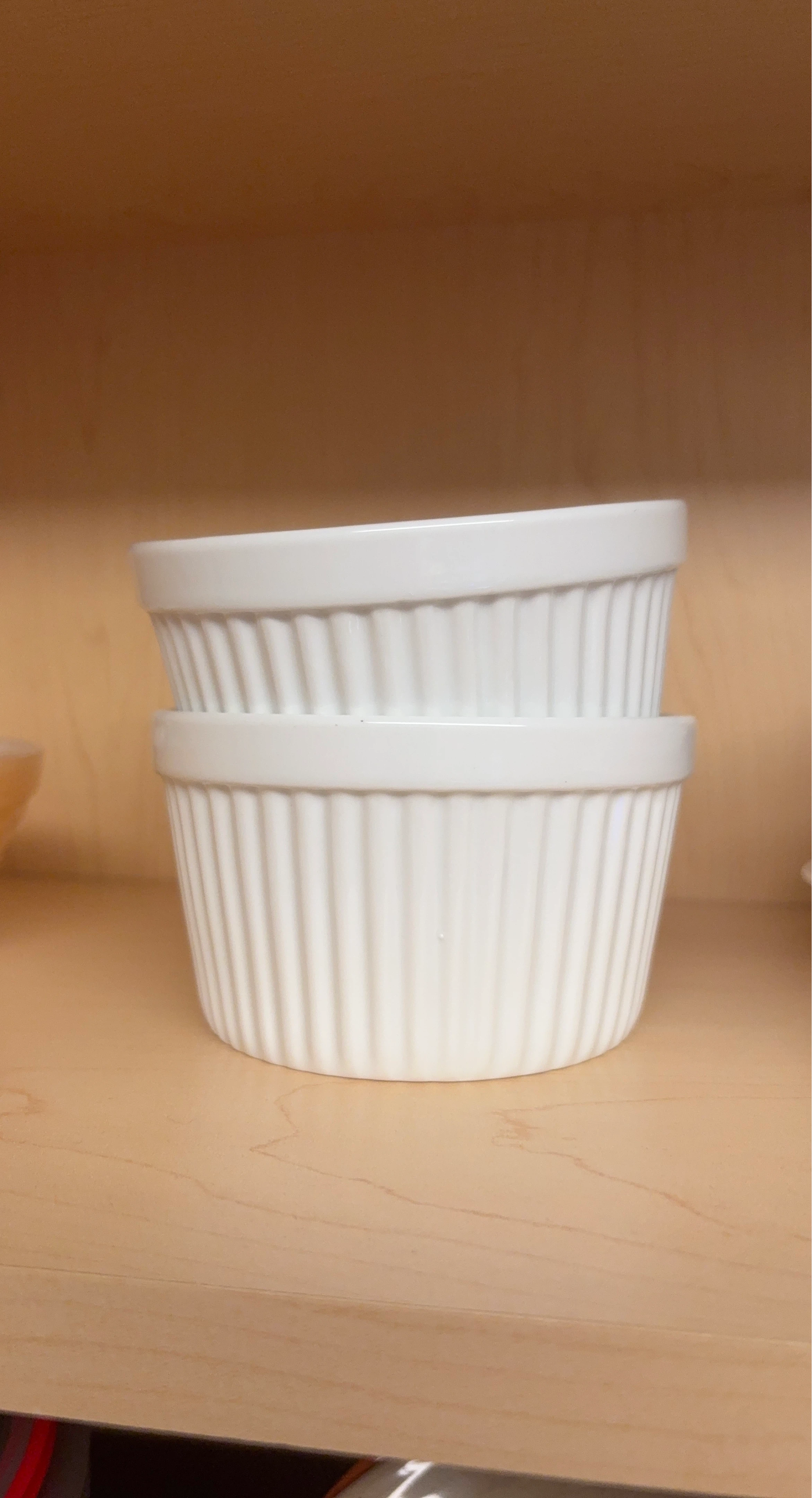 Set of 2 White Ramekins