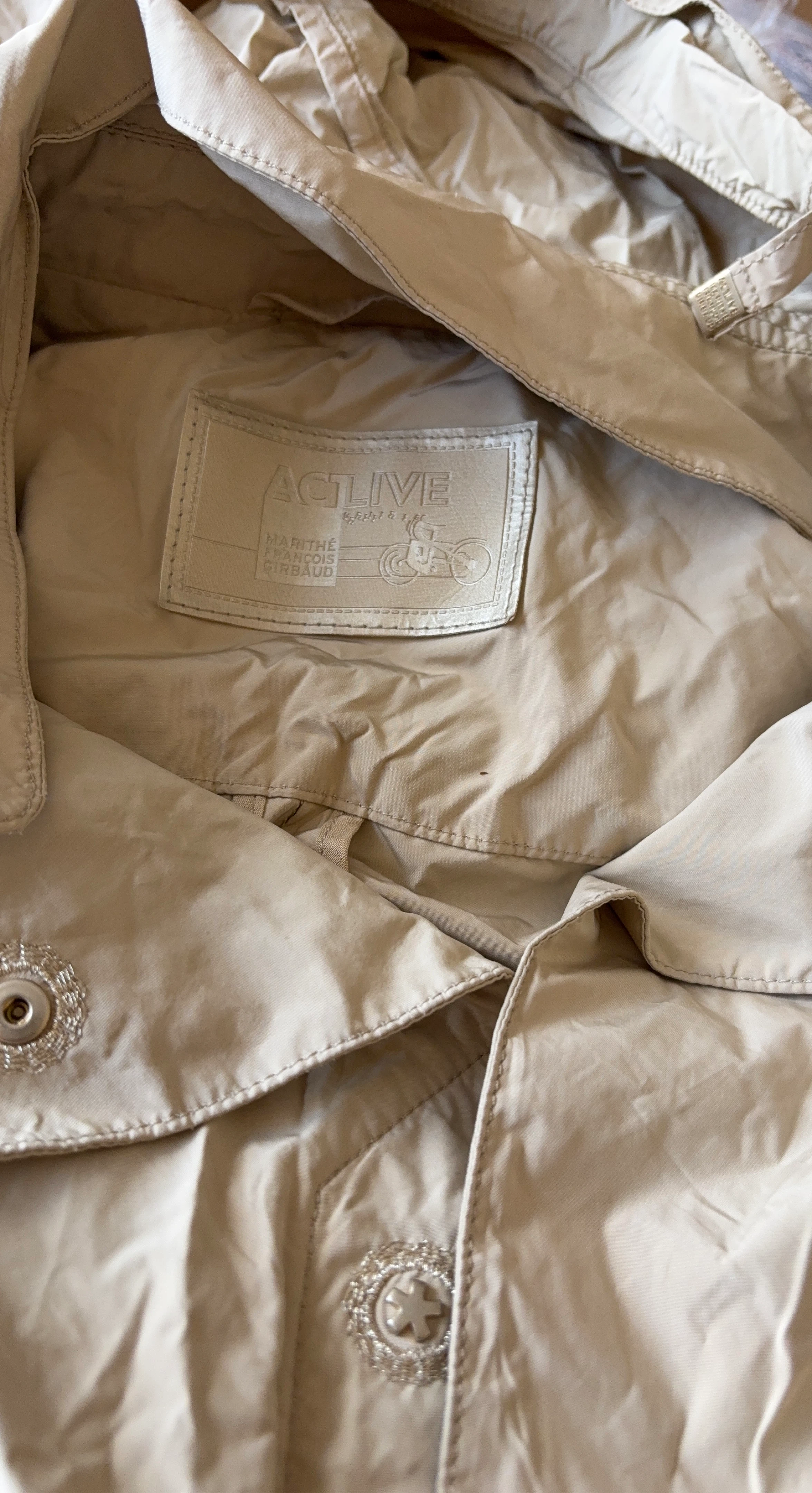 Marithe + Francois Girbaud Beige Jacket