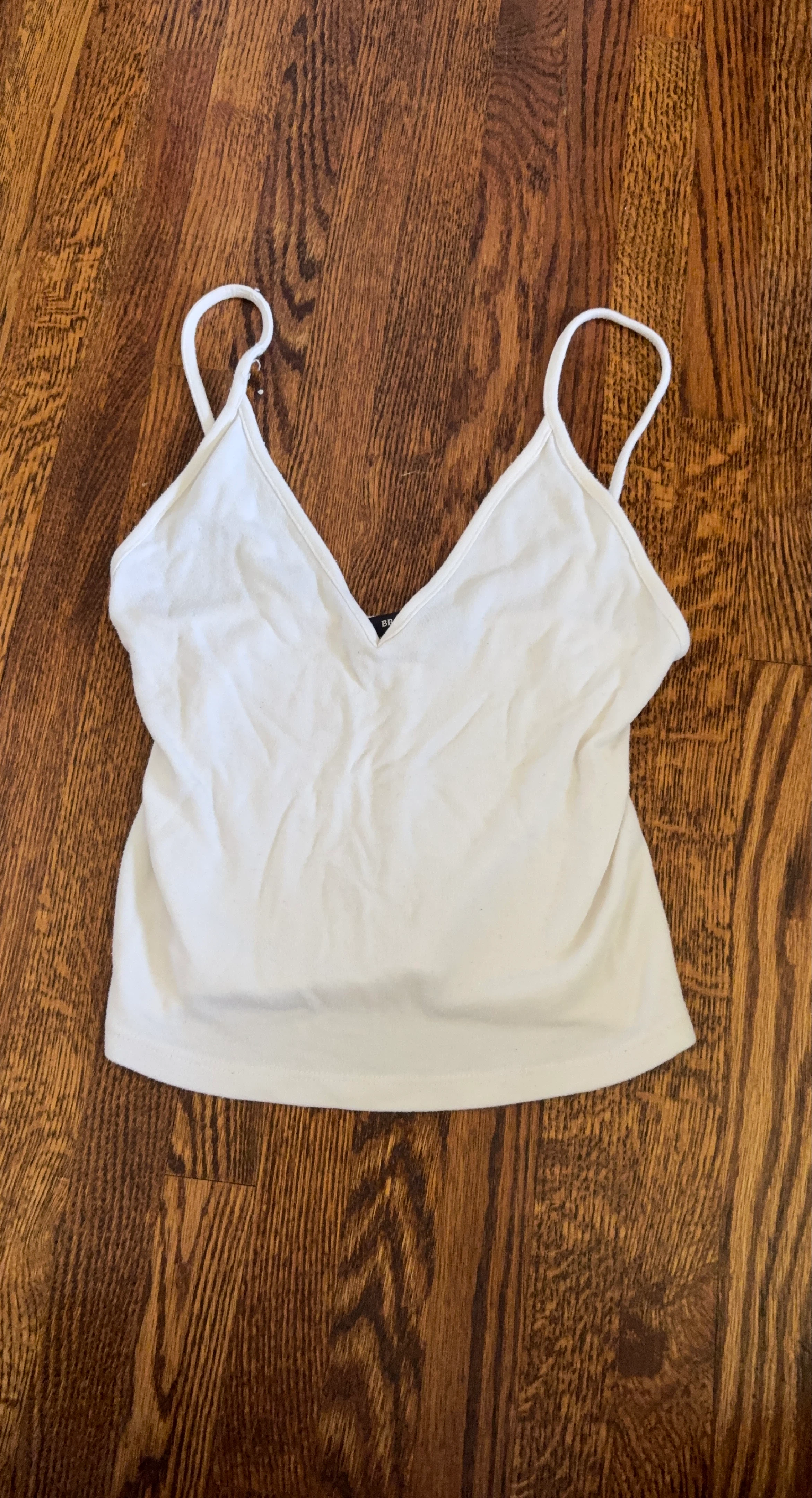 White Spaghetti Strap Tank Top