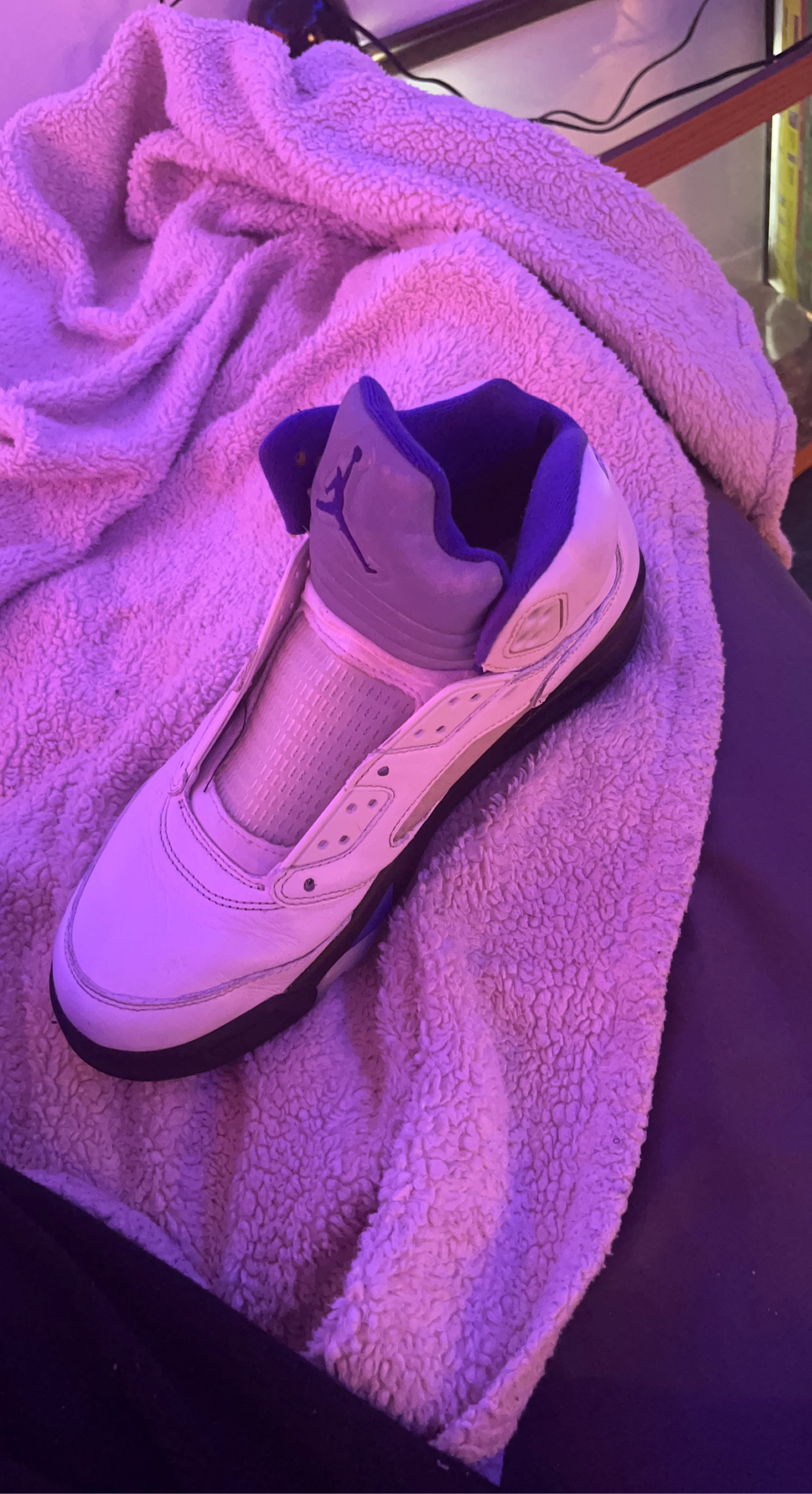 Jordan 5 Retro White Purple