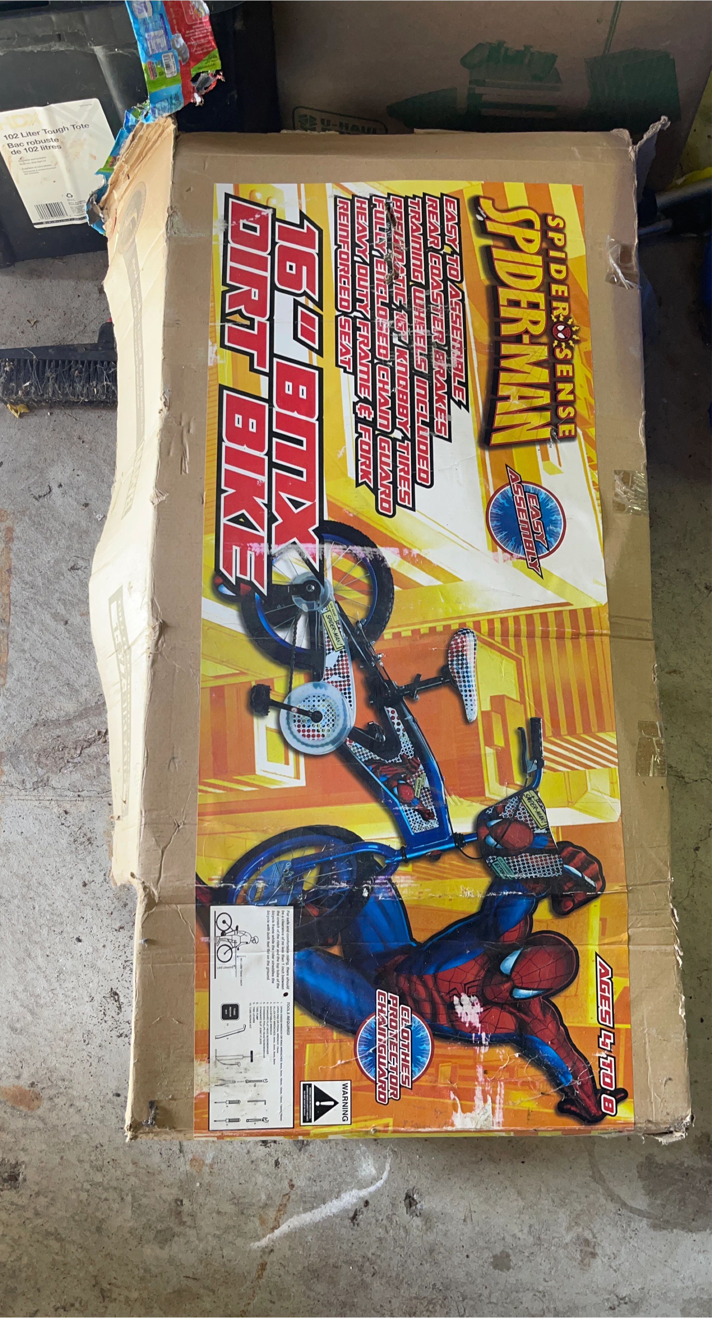 16" Spider-Man BMX Dirt Bike