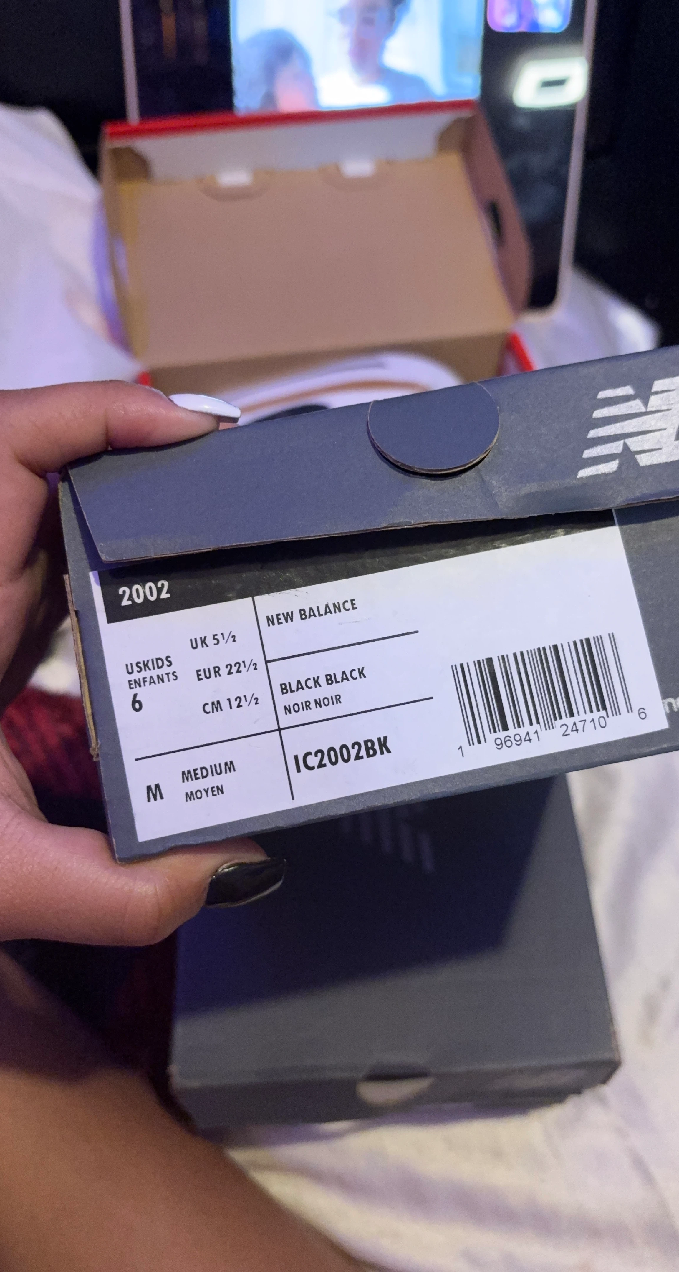 New Balance 2002R Kids Sneakers Black